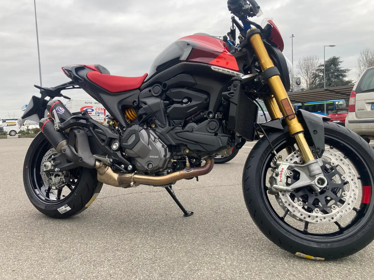 Ducati Monster 937 sp ohlins termignoni Czerwony - 2