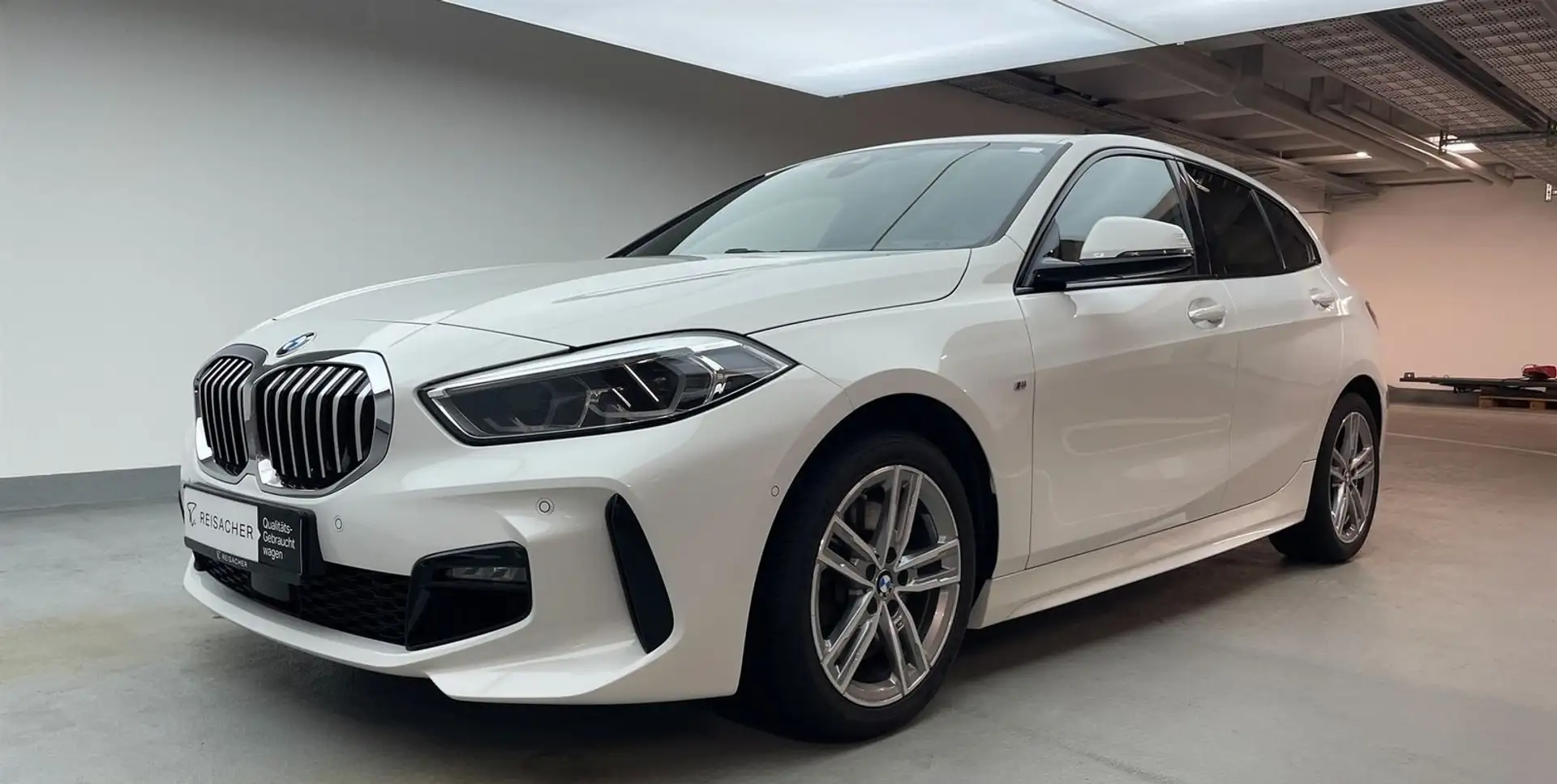 BMW 120 120i Msport auto alcantara 2021 camera 17" Bianco - 1