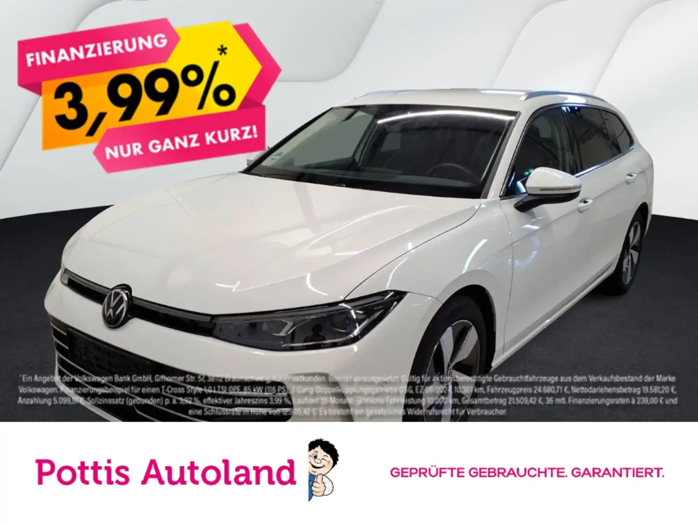Volkswagen Passat Variant 2.0 TDI DSG ELEGANCE AHK IQ.LIGHT KAMERA PDC Weiß - 1