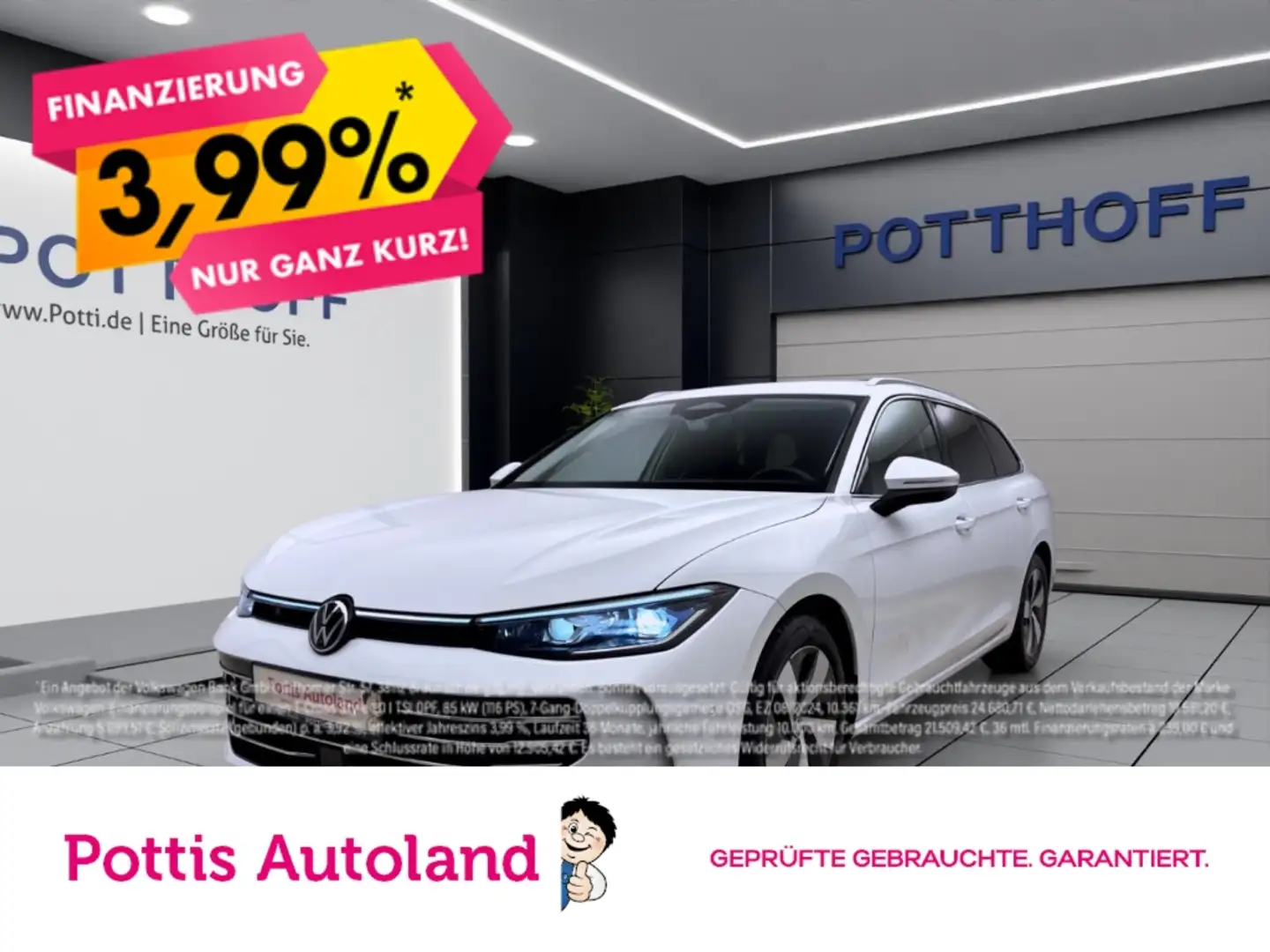 Volkswagen Passat Variant 2.0 TDI DSG ELEGANCE AHK IQ.LIGHT KAMERA PDC Weiß - 1