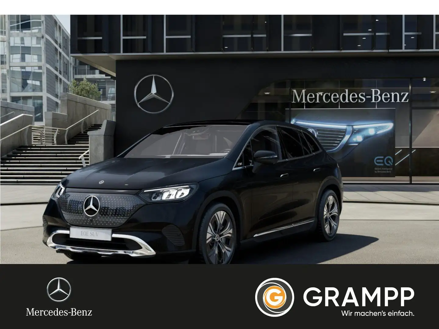 Mercedes-Benz EQE 350 4M SUV Electric-Art Pano/AHK/Distr/Flex Schwarz - 1