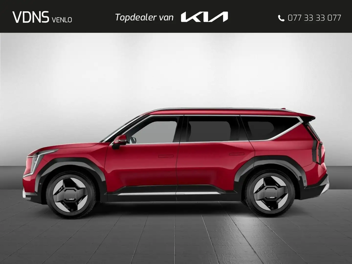 Kia EV9 '' ACTIE PRIJS '' First Edition. 76.1 kWh Rood - 1