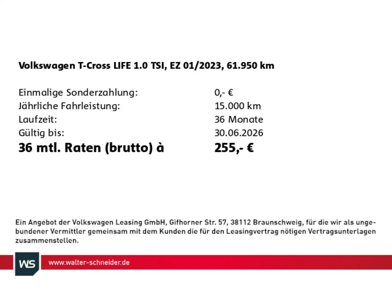 Volkswagen T-Cross 1.0 TSI Life Navi AHK Sitzheizung 3