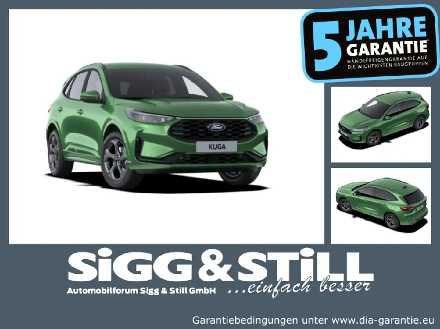 Ford Kuga ST-Line PHEV 2,5I NAVI*LED*4XSHZ*CAM*PDC Grün - 1