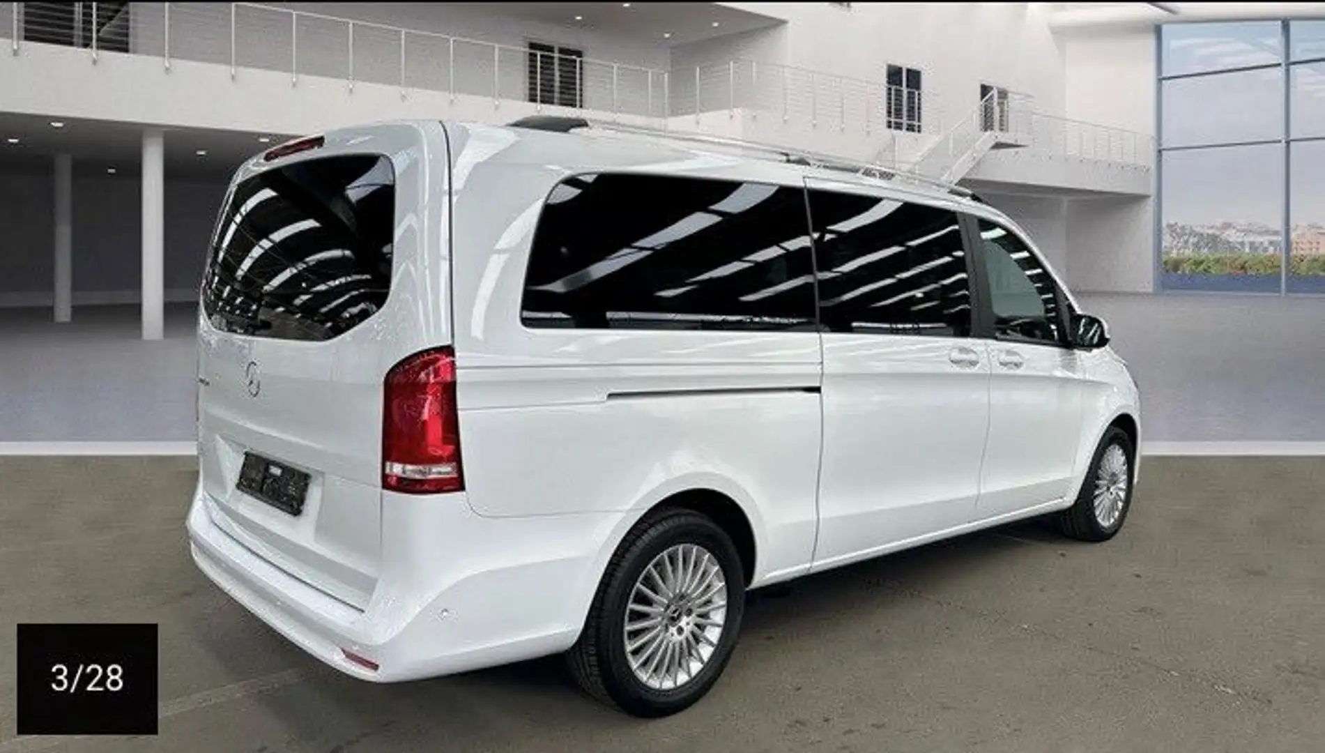 Mercedes-Benz V 220 V220 EDITION Extralang ILS 17" Nav VLeder KamDAB Weiß - 2