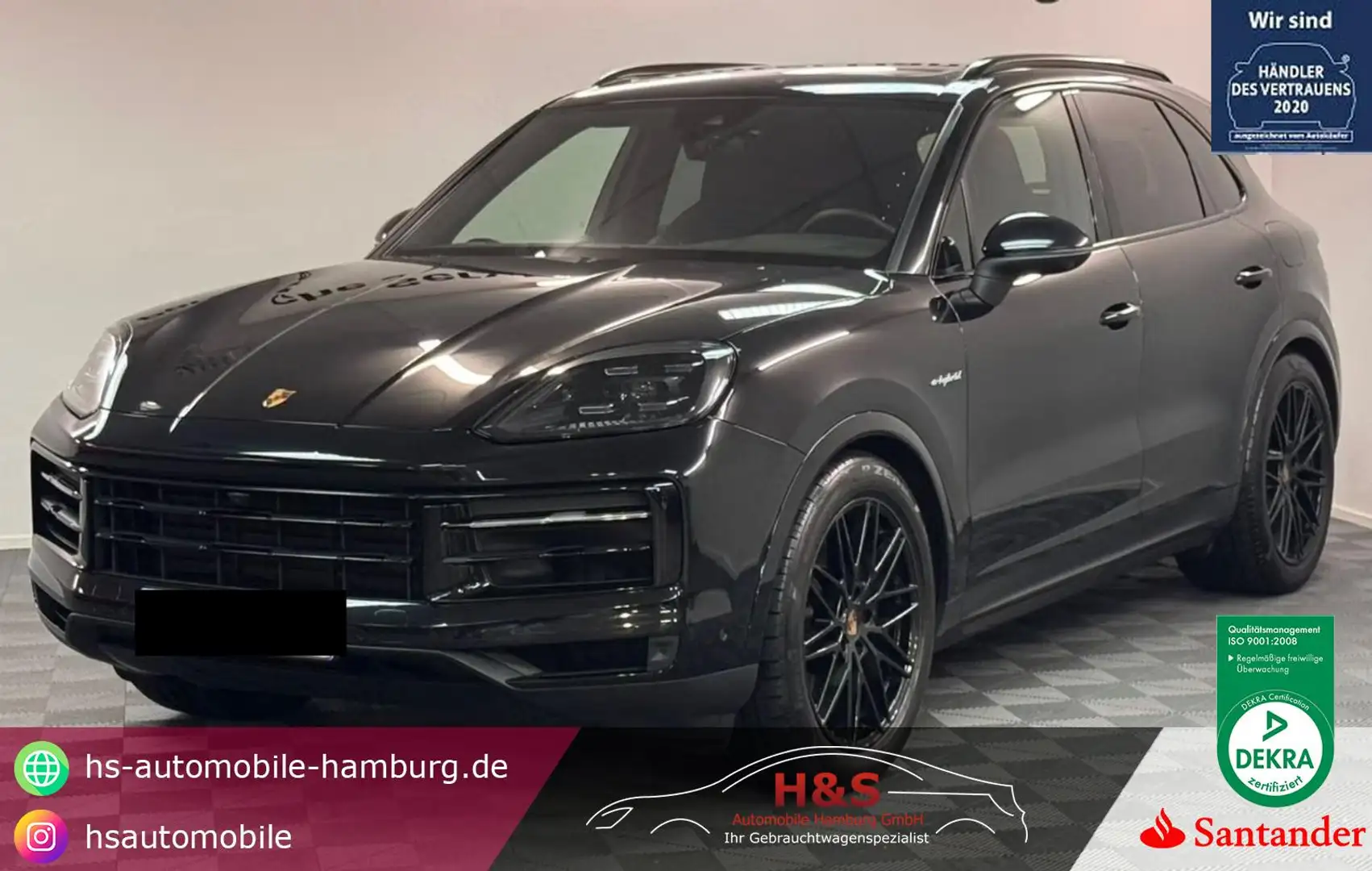 Porsche Cayenne E-Hybrid Schwarz - 1