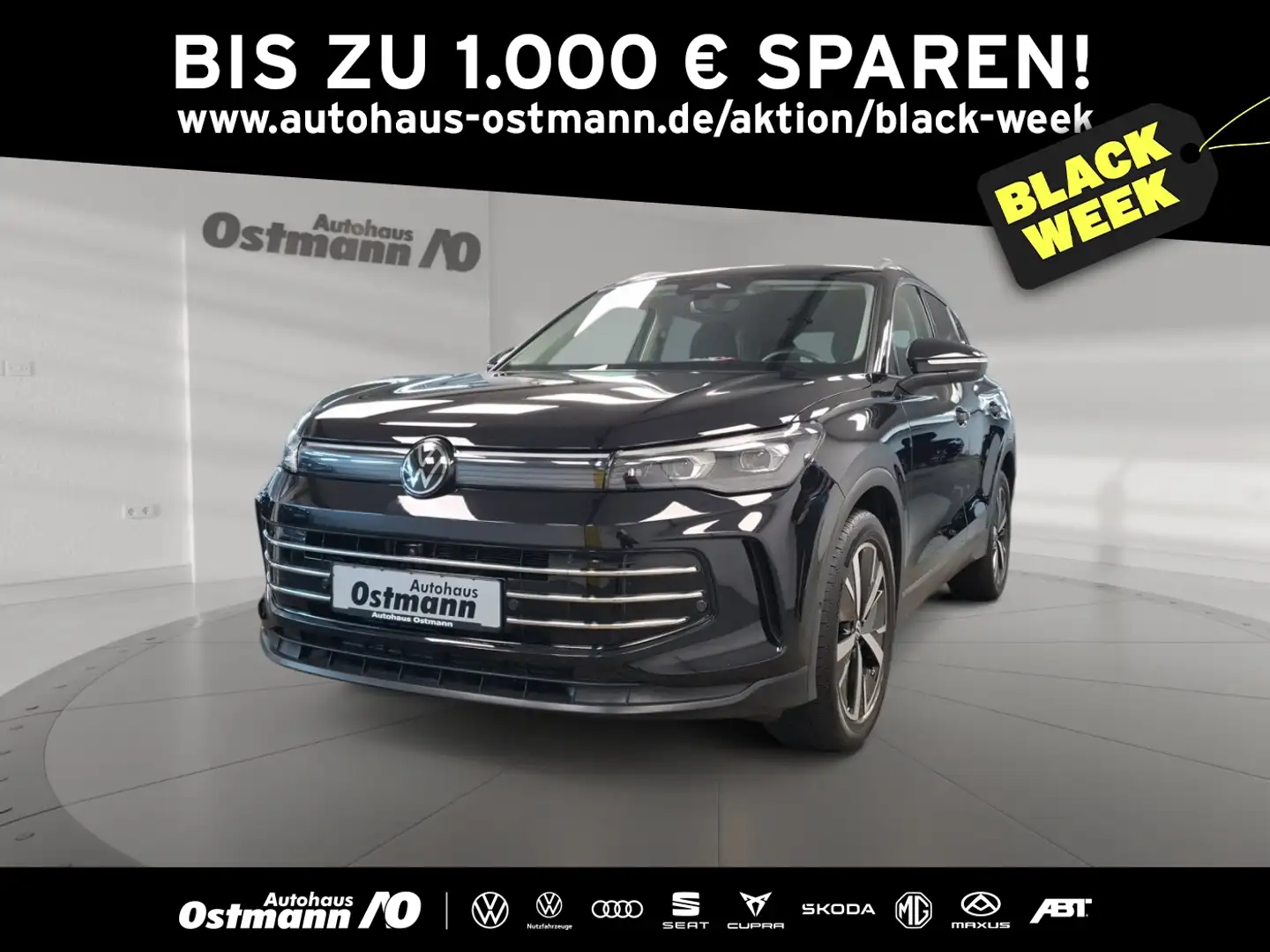 Volkswagen Tiguan 1.5 eTSI Elegance AHK Matrix 360° Navi Schwarz - 1