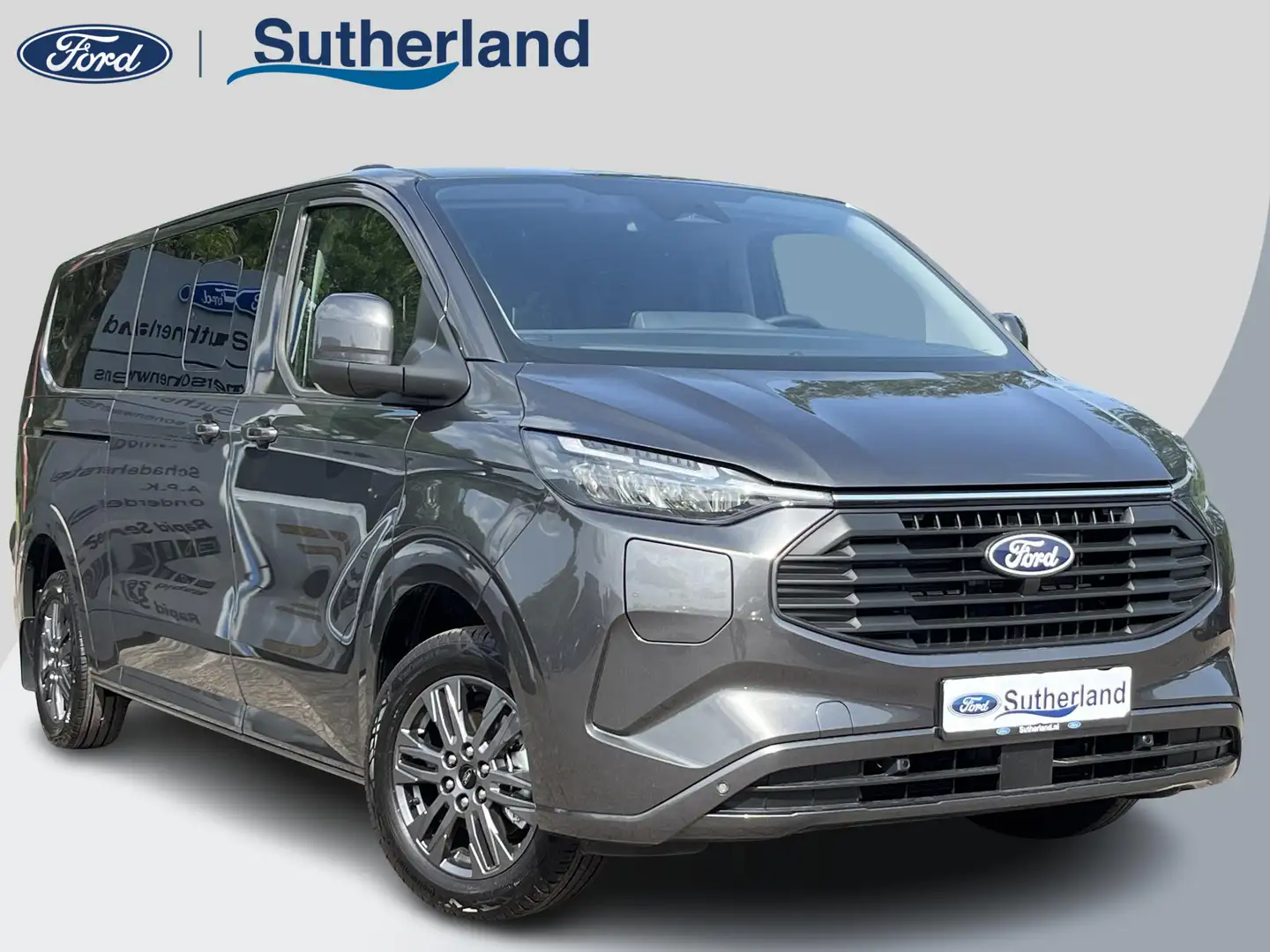 Ford Transit Custom 340 2.5 PHEV L2H1 Limited | Voorraad | Kombi 9-per Grijs - 1