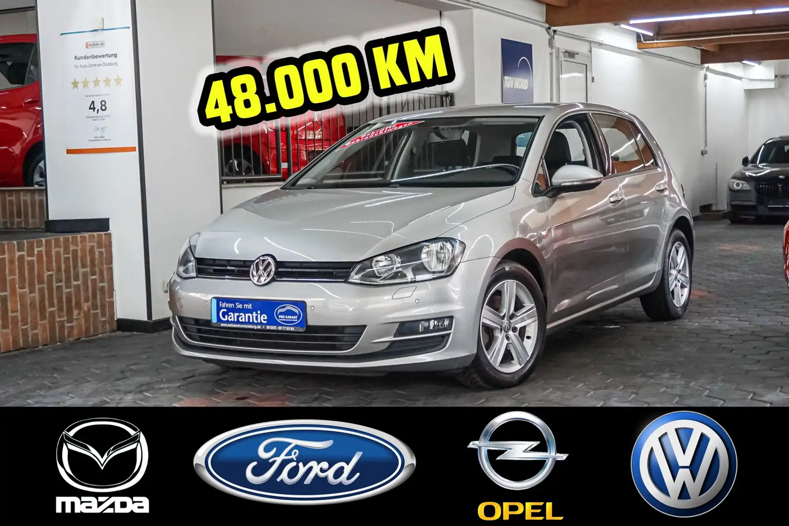 Volkswagen Golf VII Klima PDC Allwetterreifen 48.000 Km Argent - 1