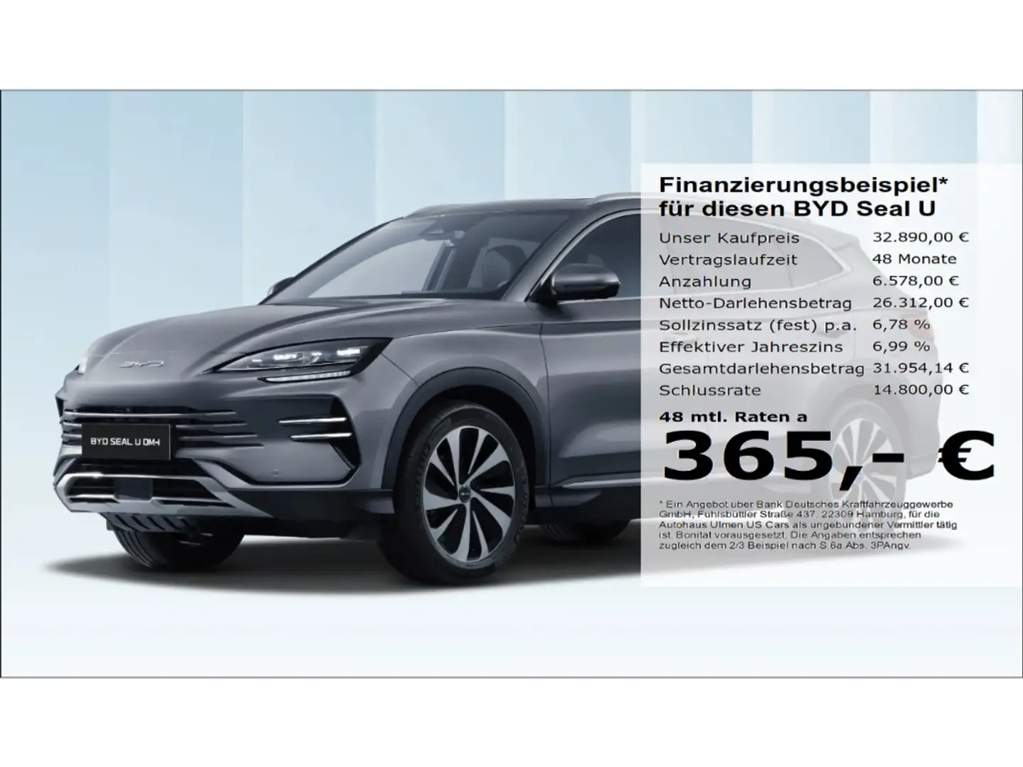 BYD Seal U DM-i Comfort Leder Pano 360°Cam Voll Grau - 1