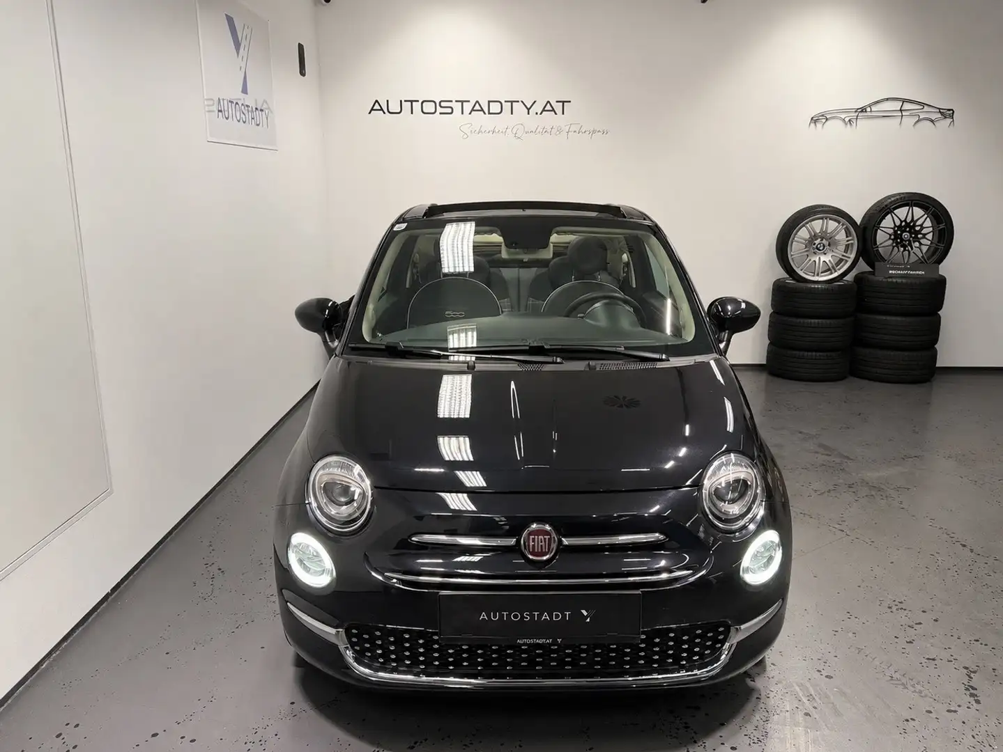 Fiat 500C 500C, 0,9 TwinAir Lounge 85 Cabrio / Roadster Schwarz - 2