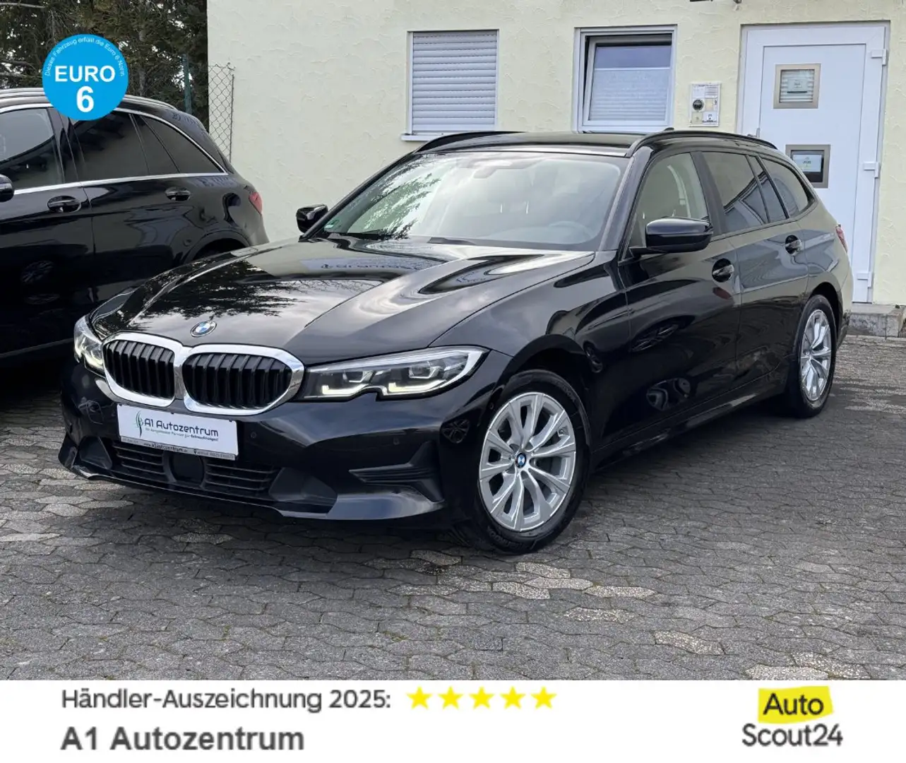 BMW 320 d Touring xDrive Aut. Navi LED Virtual RFK Mwst. Schwarz - 1