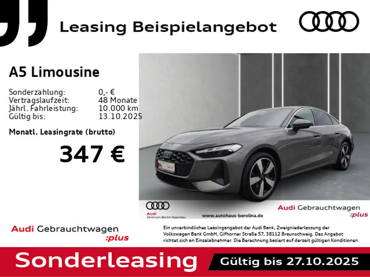 Audi A5 A5 Lim. TFSI S tronic *MATRIX*ACC*360*CAM*MMI+* Grau - 1