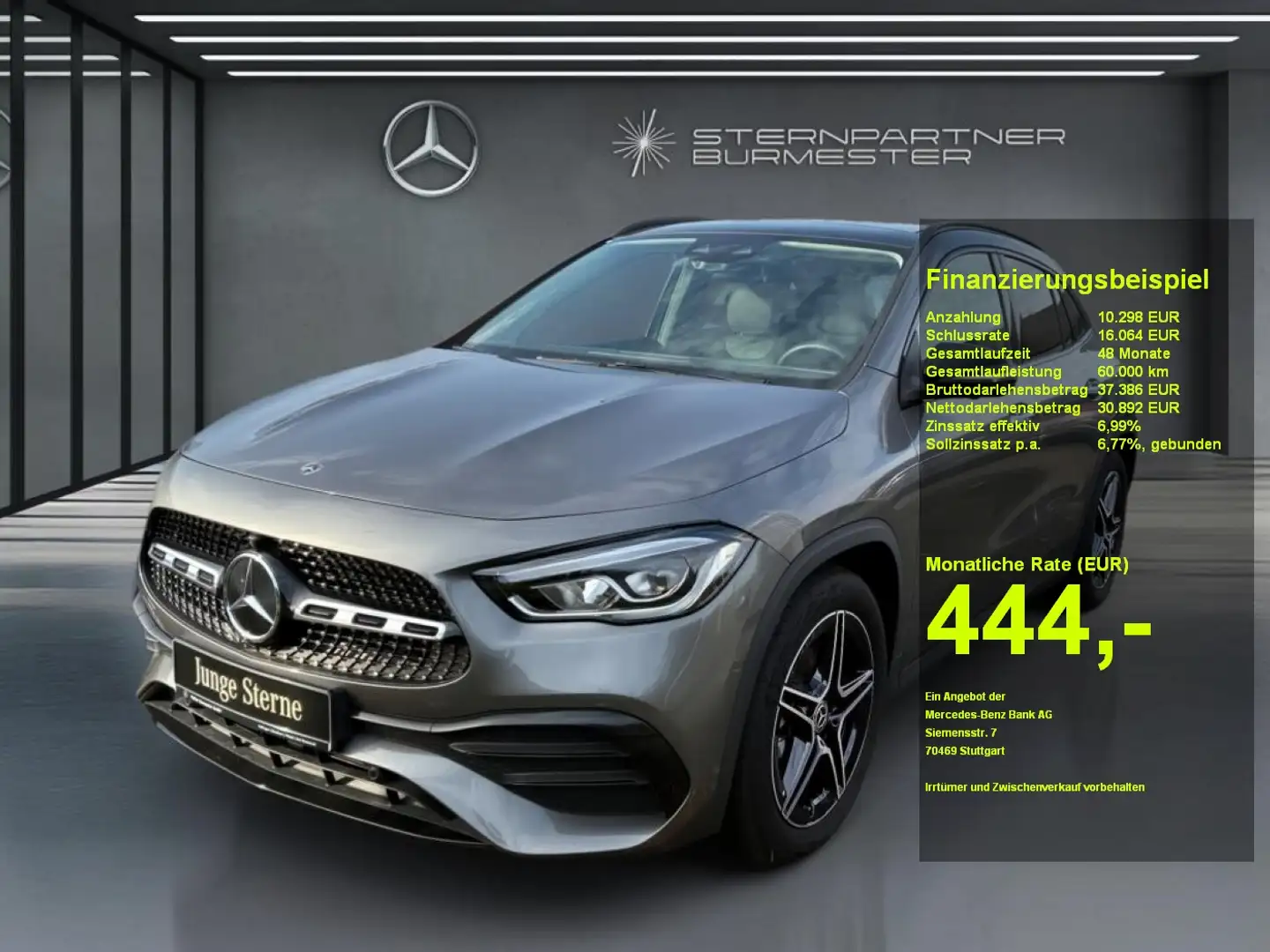 Mercedes-Benz GLA 200 d 4M +AMG+Night+MBUX+PANO+KAMERA+360° Grau - 1