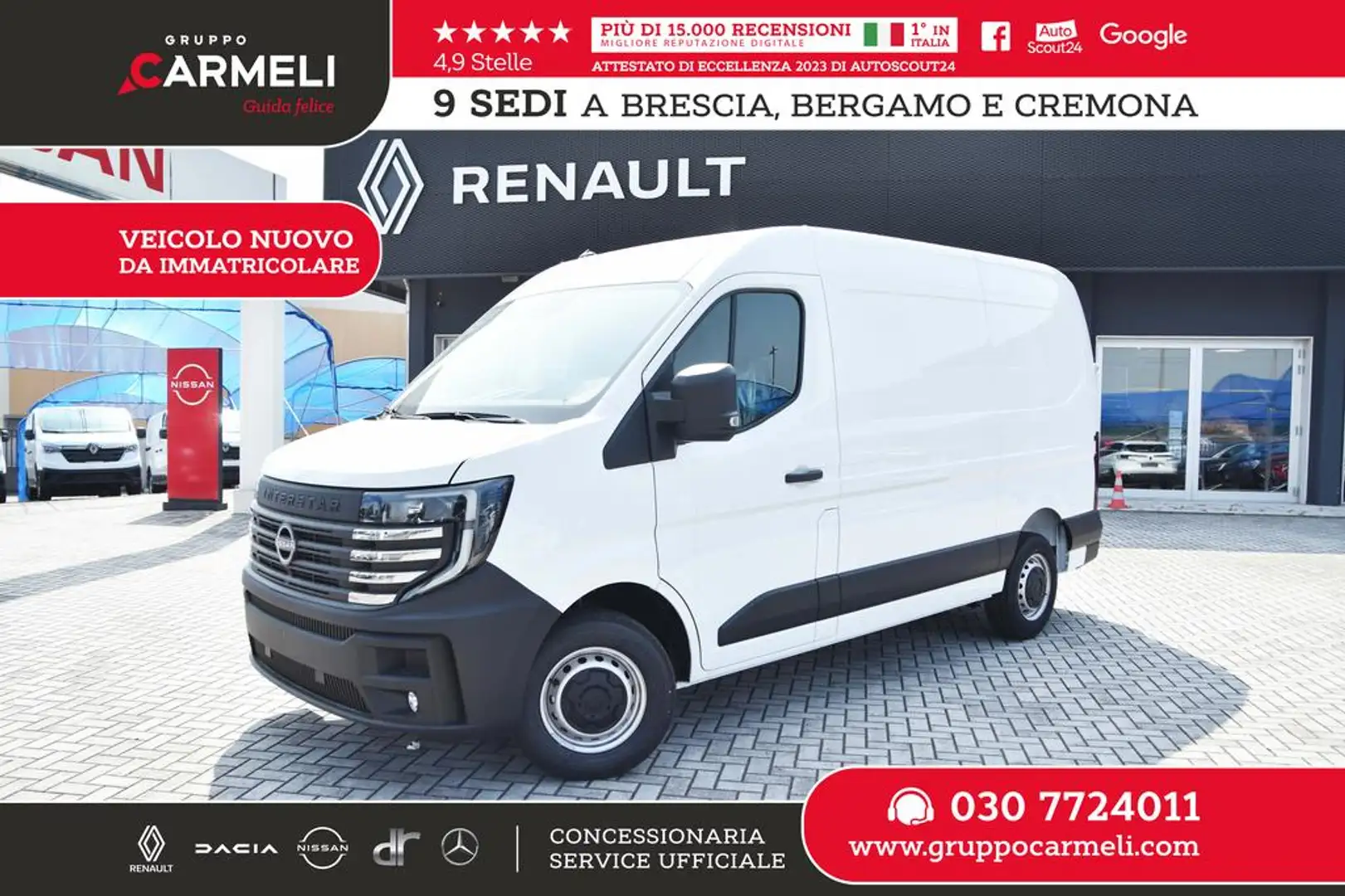 Nissan Interstar fwd 35 2.0 dci 150cv L2H2 N Connecta - AUTOCARRO Bianco - 1