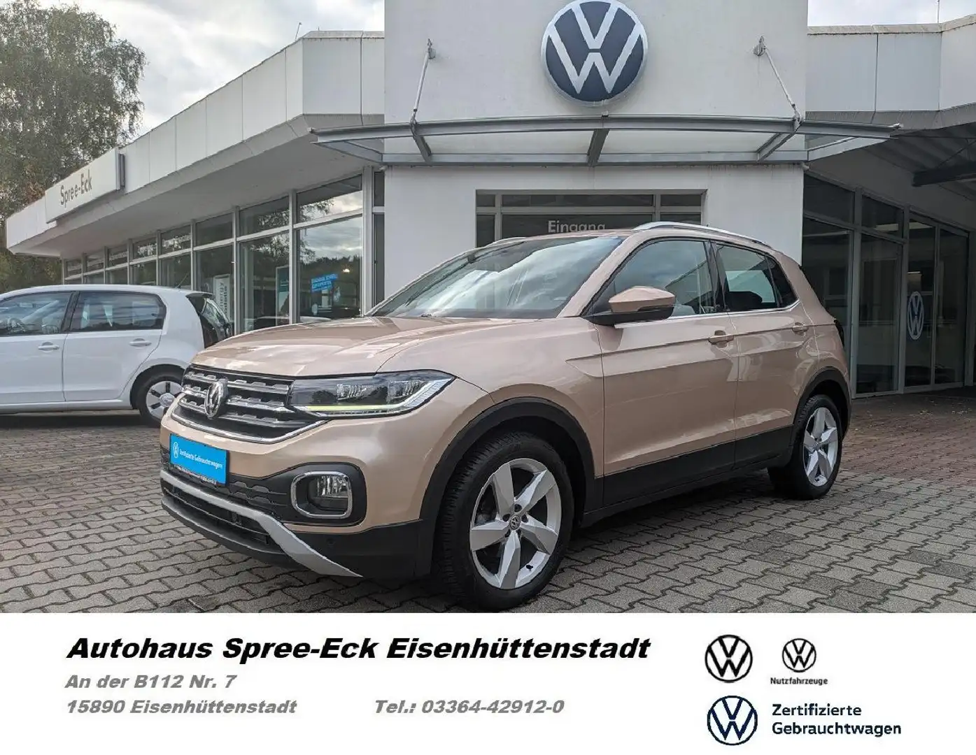 Volkswagen T-Cross T-Cross 1.0 TSI DSG Style *Navi,LED,Assist* Gelb - 1