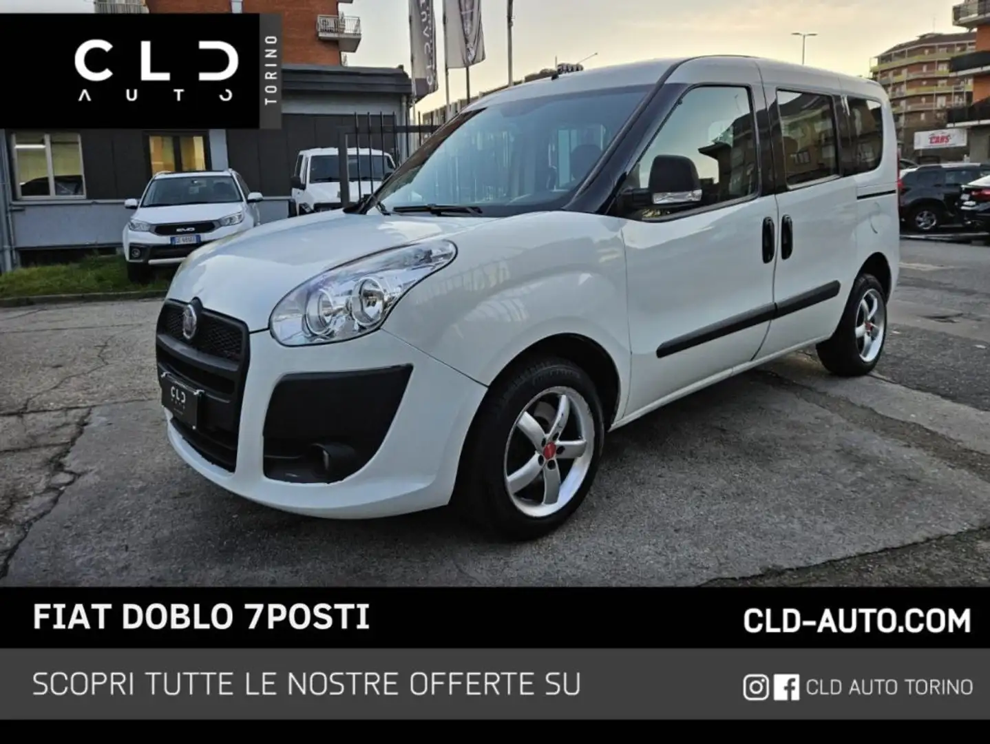 Fiat Doblo Doblò 1.6 MJT 105CV 7POSTI Blanc - 1