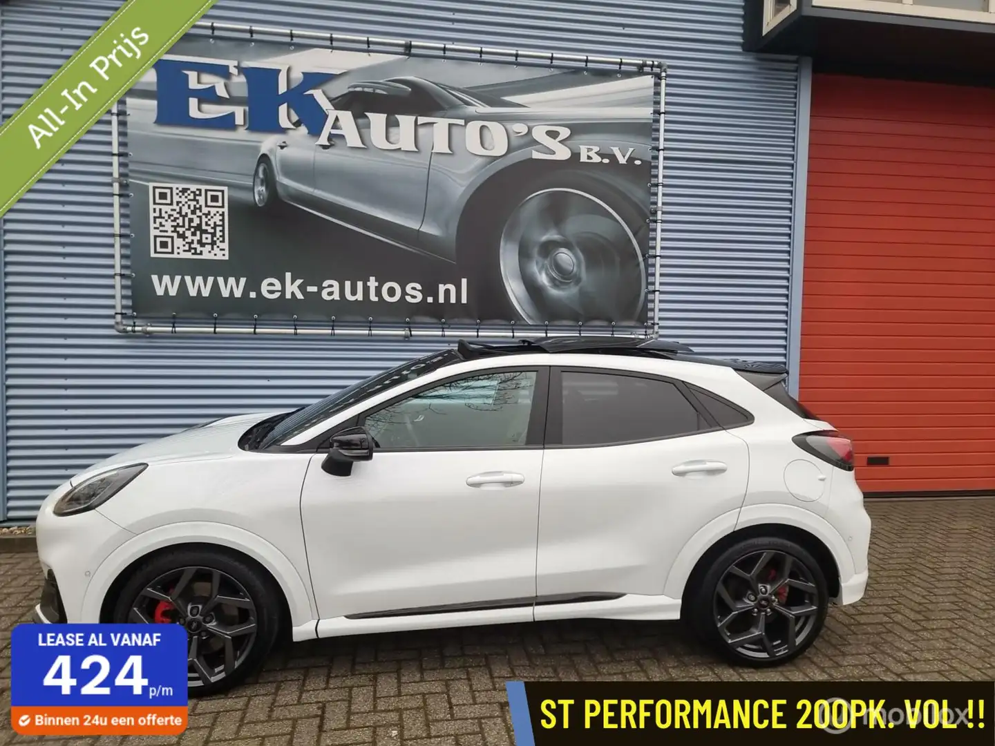 Ford Puma 1.5 EcoBoost ST-X 200pk. Panodak, Bi-LED, Vol !! Blanc - 1