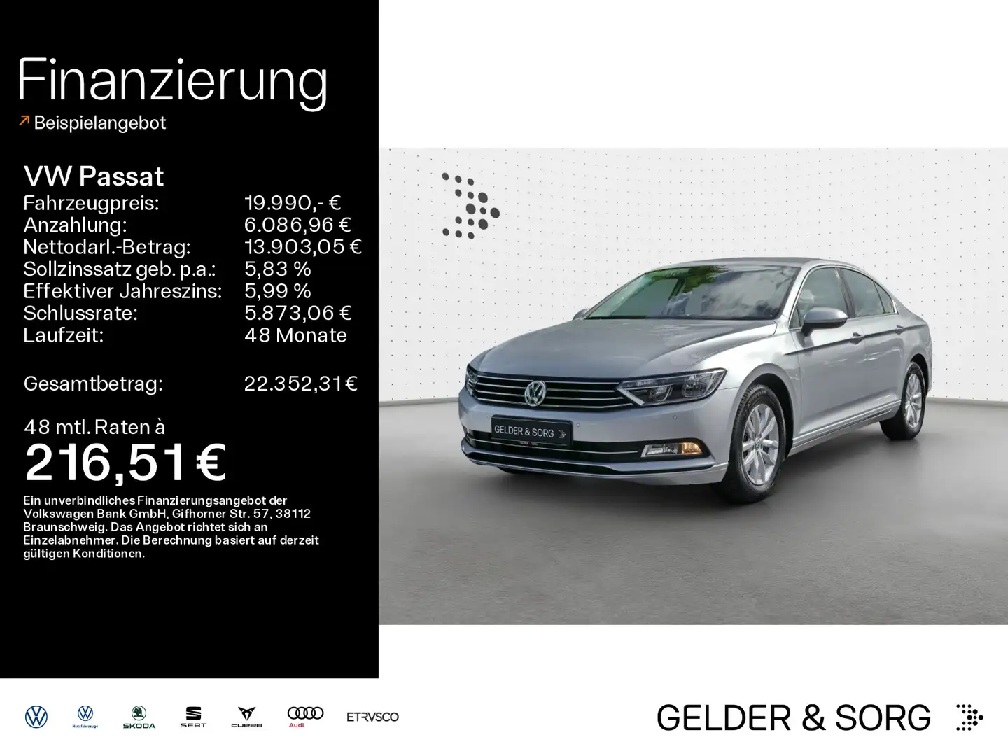 Volkswagen Passat Comfortline TSI DSG 1.Hand*Org.KM*EPH* Argent - 1