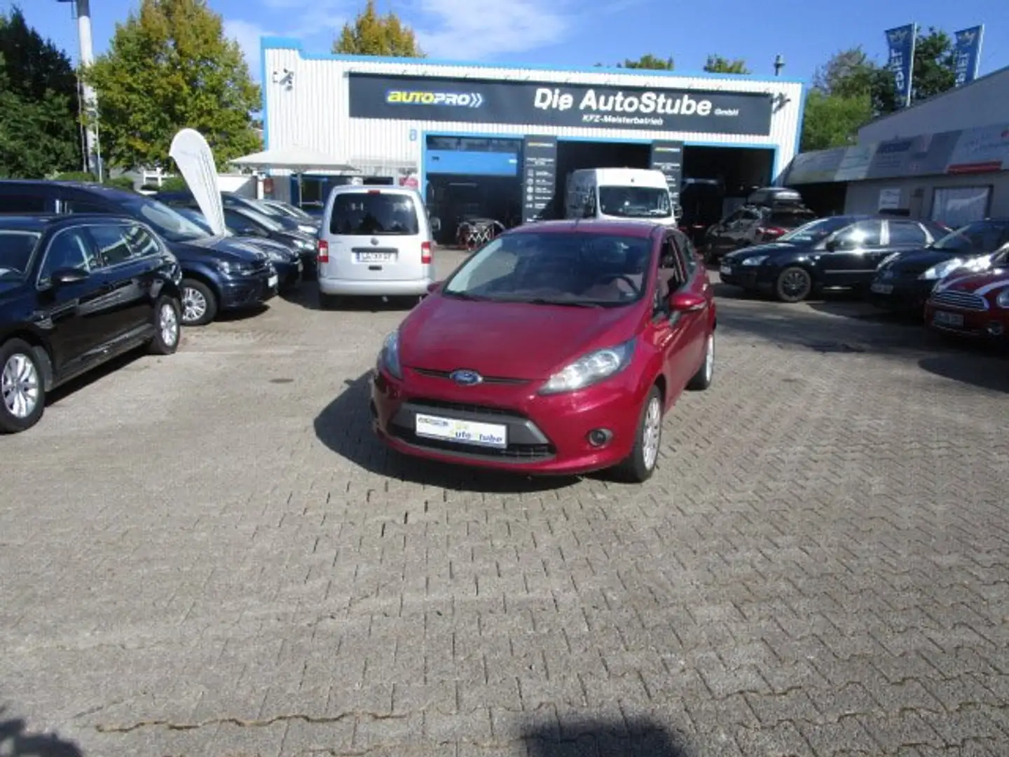 Ford Fiesta -3 Trg. Trend klima-Airbag-Servo-ABS-ESP-E.-Fenste Rojo - 2