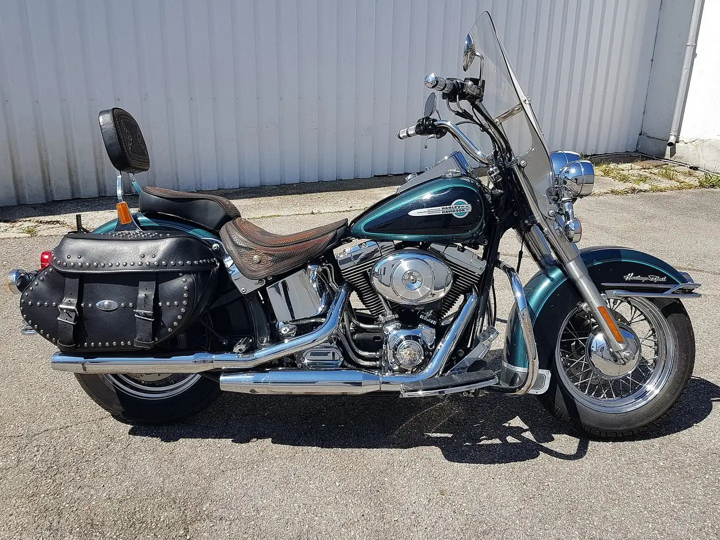 Harley-Davidson Heritage Softail FLSTC Heritage Softail Classic 1.Hd Motor 13.400km Grün - 1
