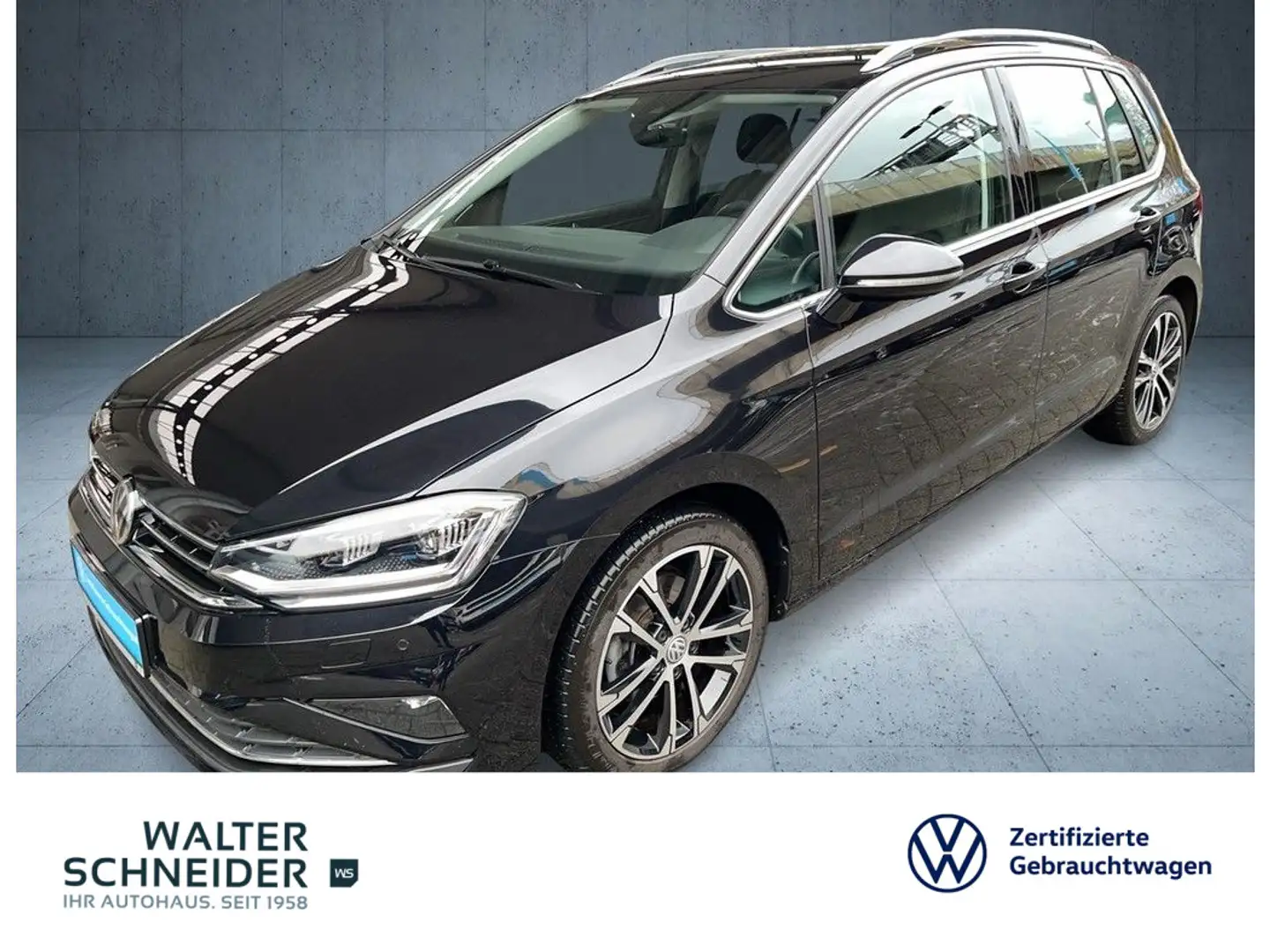 Volkswagen Golf Sportsvan 1.5 TSI Highline Navi LED AHK Nero - 1