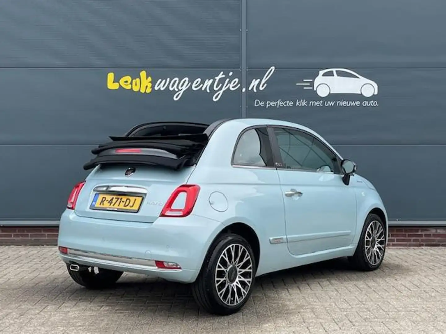 Fiat 500C 1.0 Hybrid Dolcevita Cabrio *carplay *climate *NL Bleu - 2