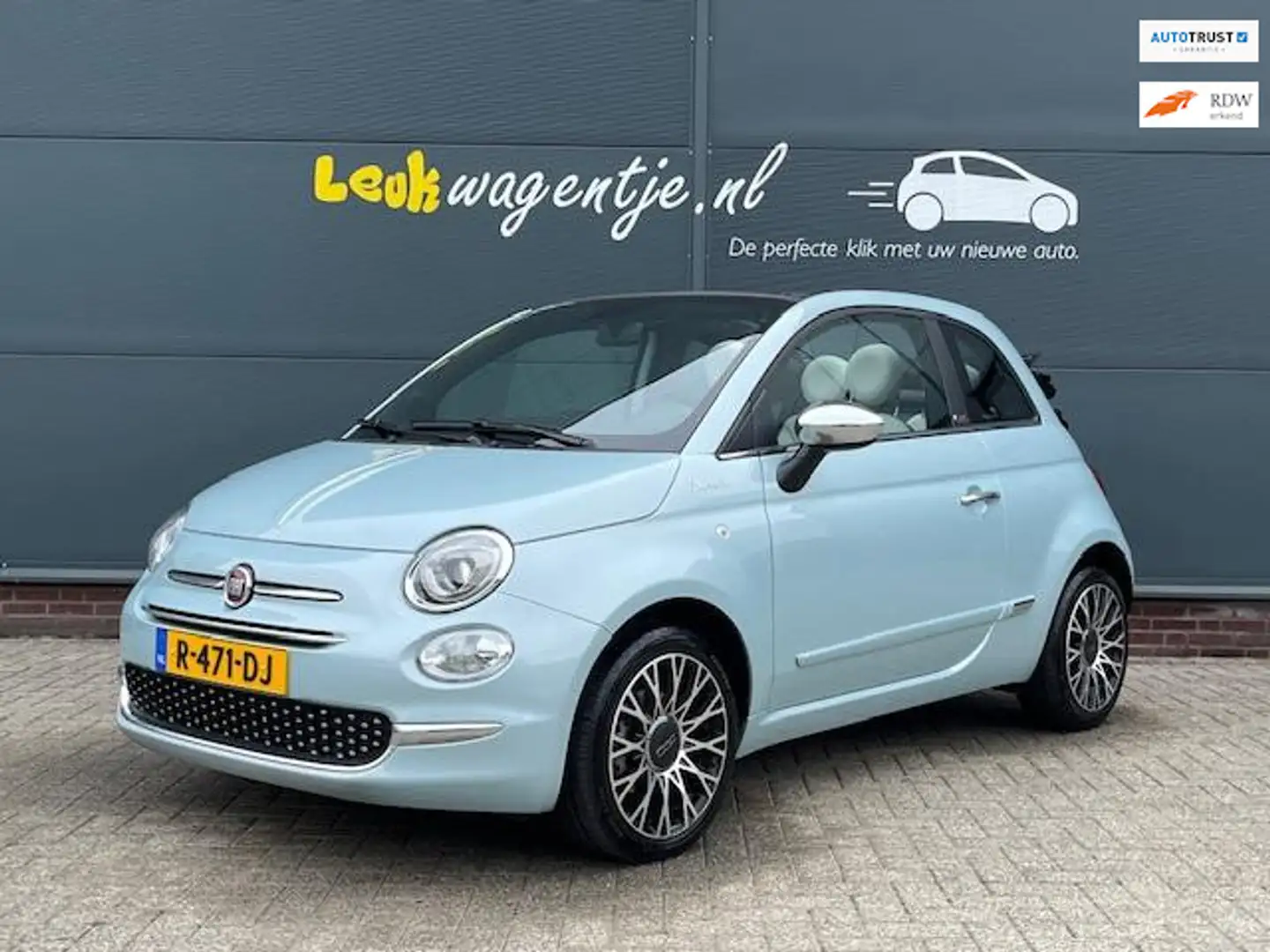 Fiat 500C 1.0 Hybrid Dolcevita Cabrio *carplay *climate *NL Bleu - 1
