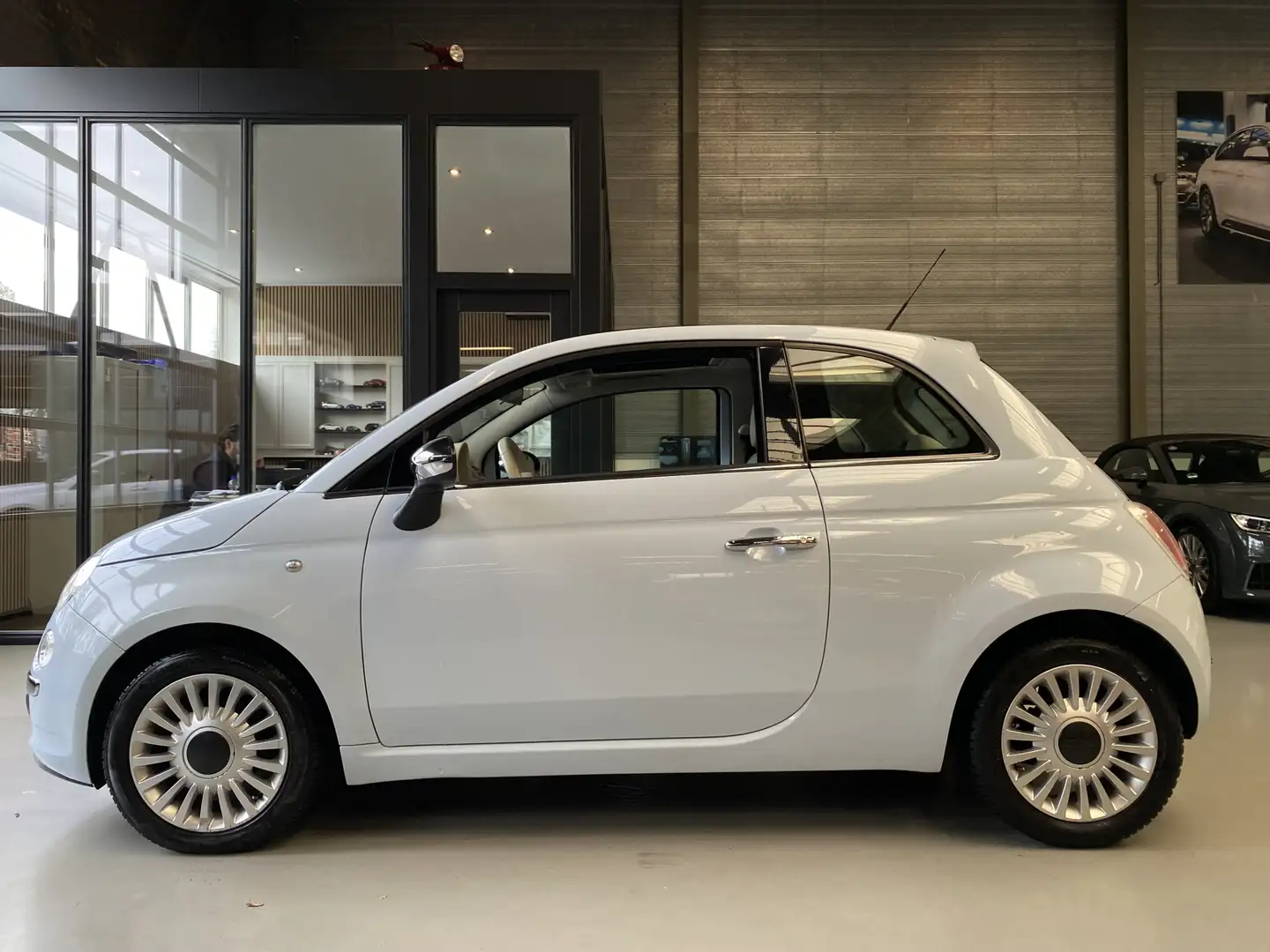 Fiat 500 1.2 Lounge Pano, Lichtmetalen velgen Blauw - 2