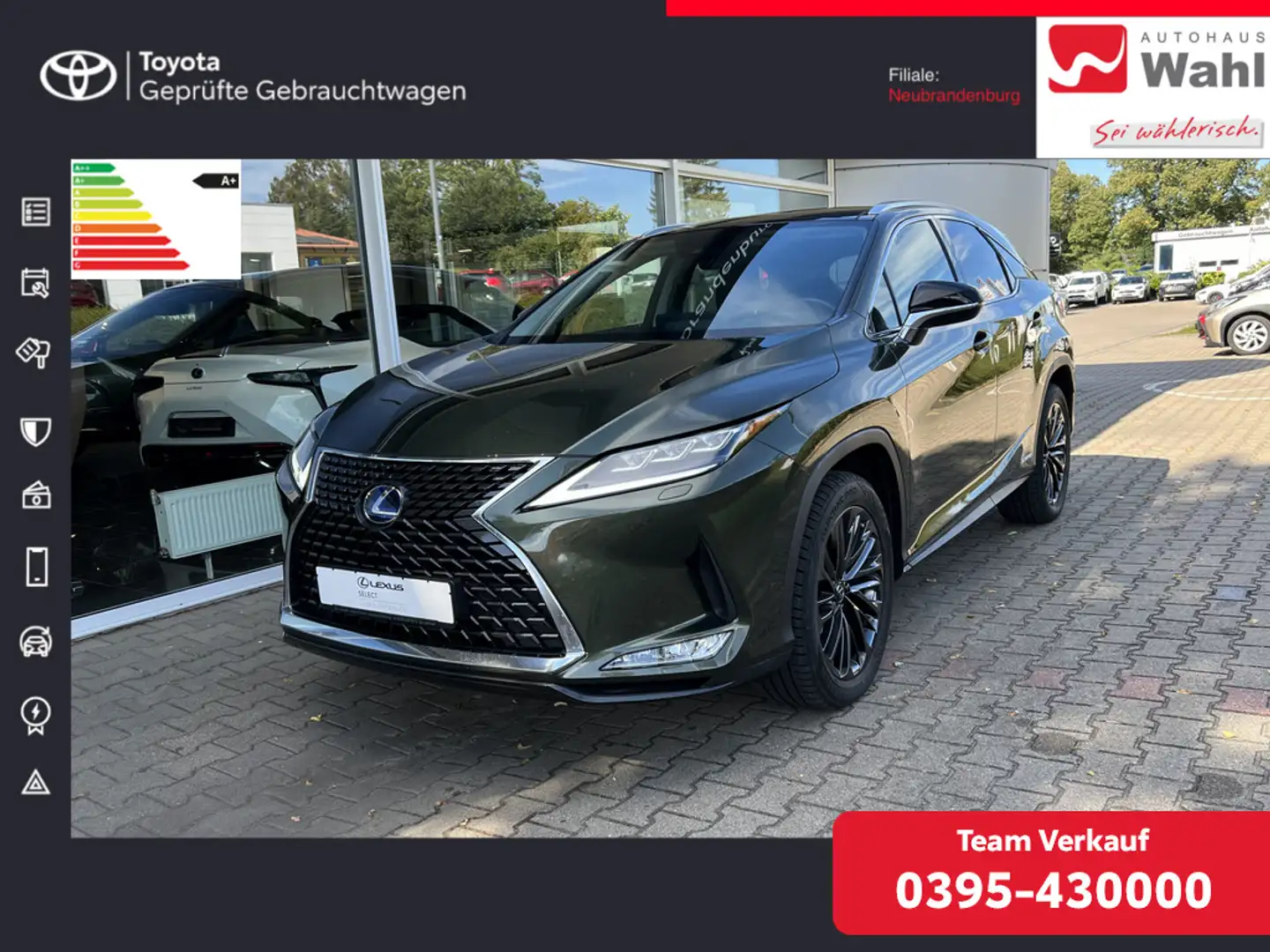 Lexus RX 450h Style Edition NAVI ACC HUD LED PANO Green - 1