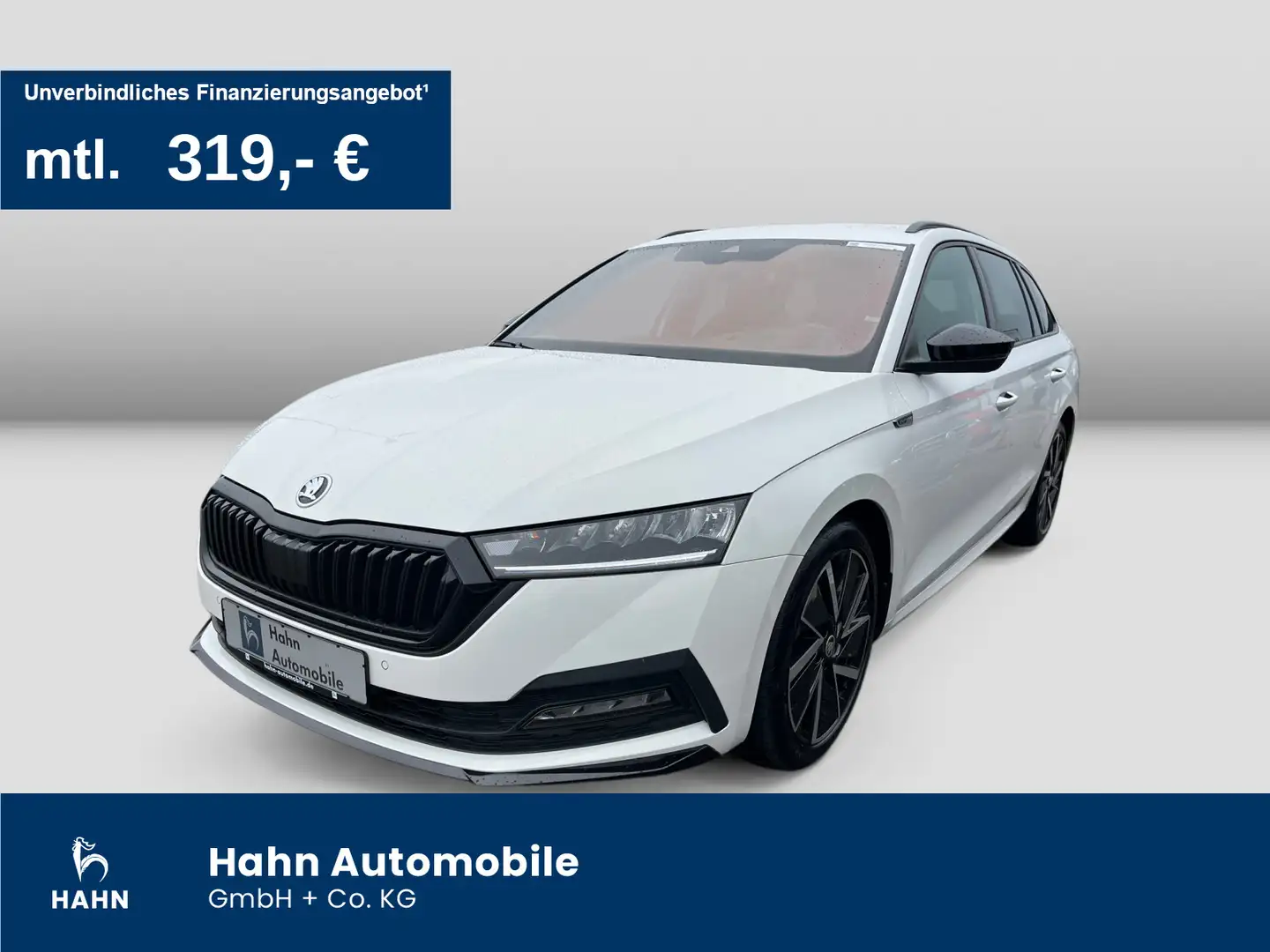 Skoda Octavia Combi 2.0TDI DSG Sportline HuD LED Navi Weiß - 1