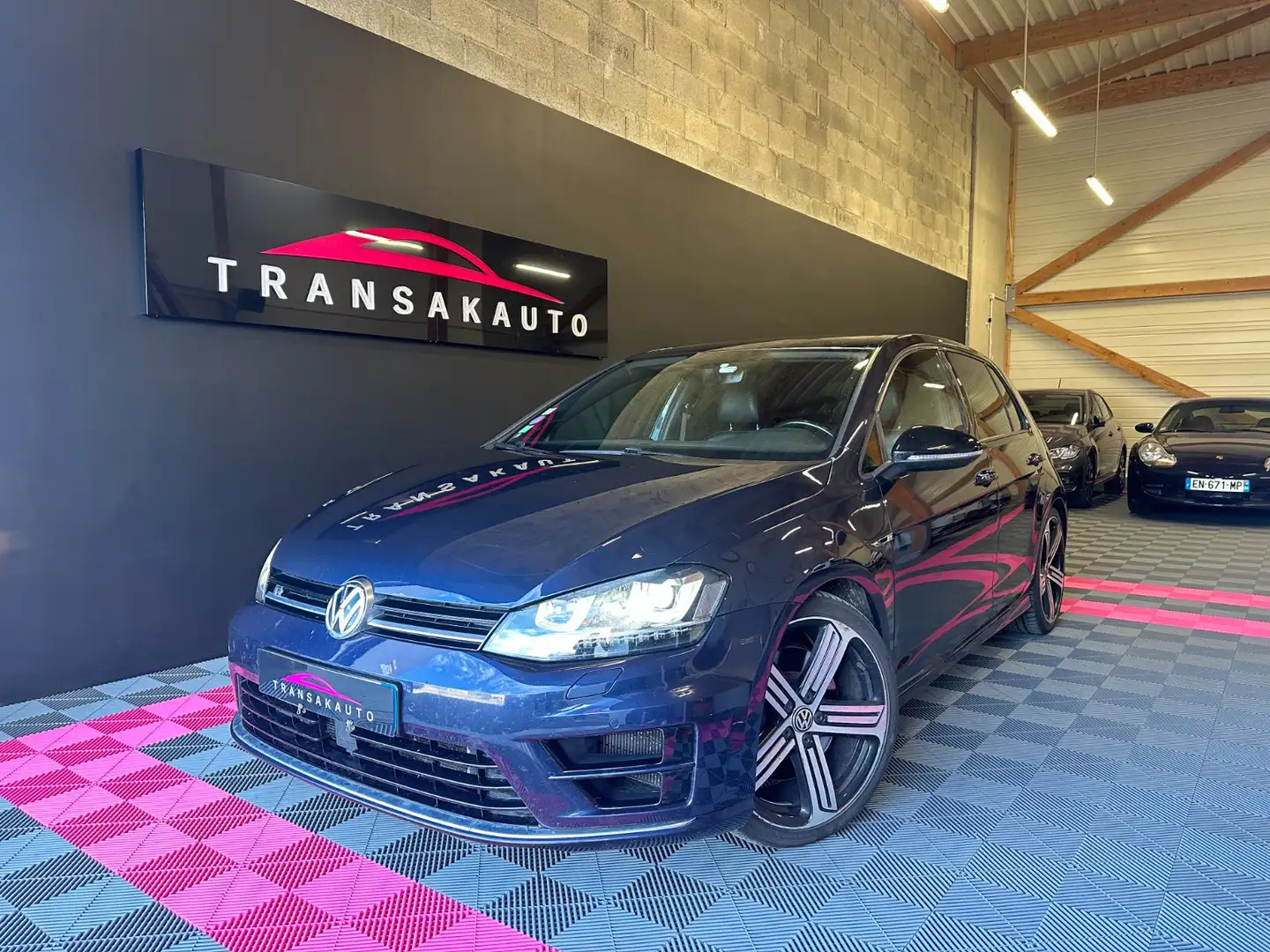 Volkswagen Golf R Bleu - 1