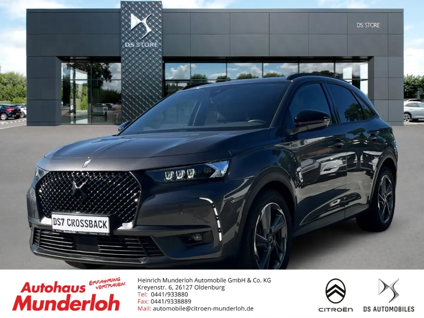 DS Automobiles DS 7 Crossback E-Tense 4x4 Rivoli Grand Chic AHK Panorama Apple C Grijs - 1