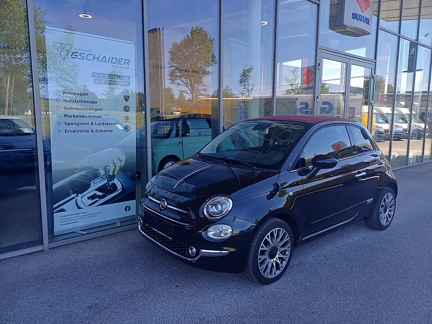 Fiat 500C ECO 1,2 69 Lounge Schwarz - 1