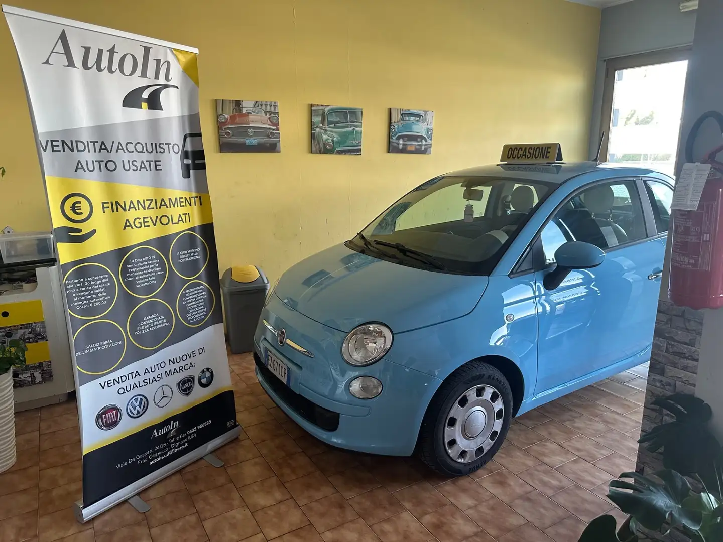 Fiat 500 500 1.2 Pop Bleu - 1