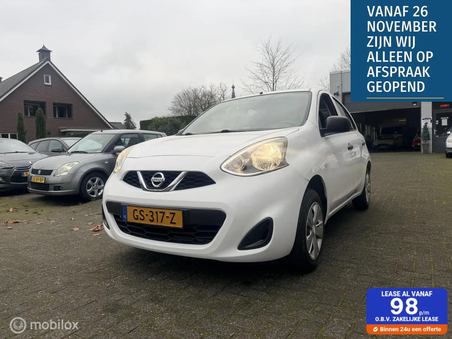 Nissan Micra 1.2 5 deurs Visia Pack Airco / BlueTooth / Elec ra Weiß - 1