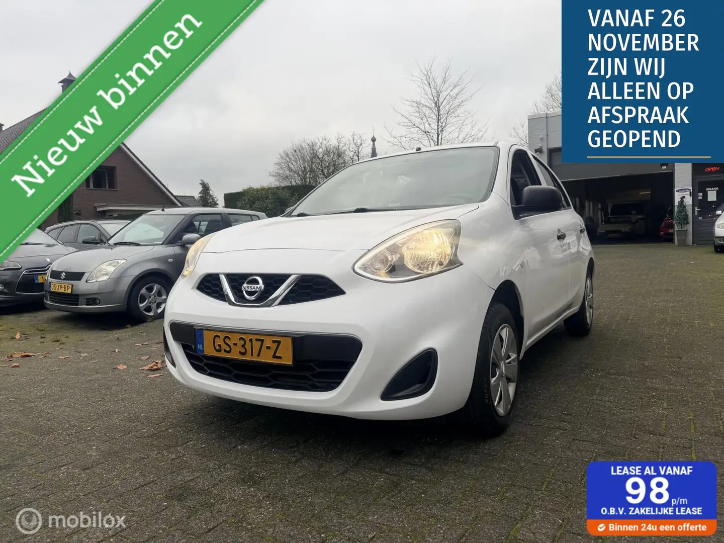 Nissan Micra 1.2 5 deurs Visia Pack Airco / BlueTooth / Elec ra Weiß - 1
