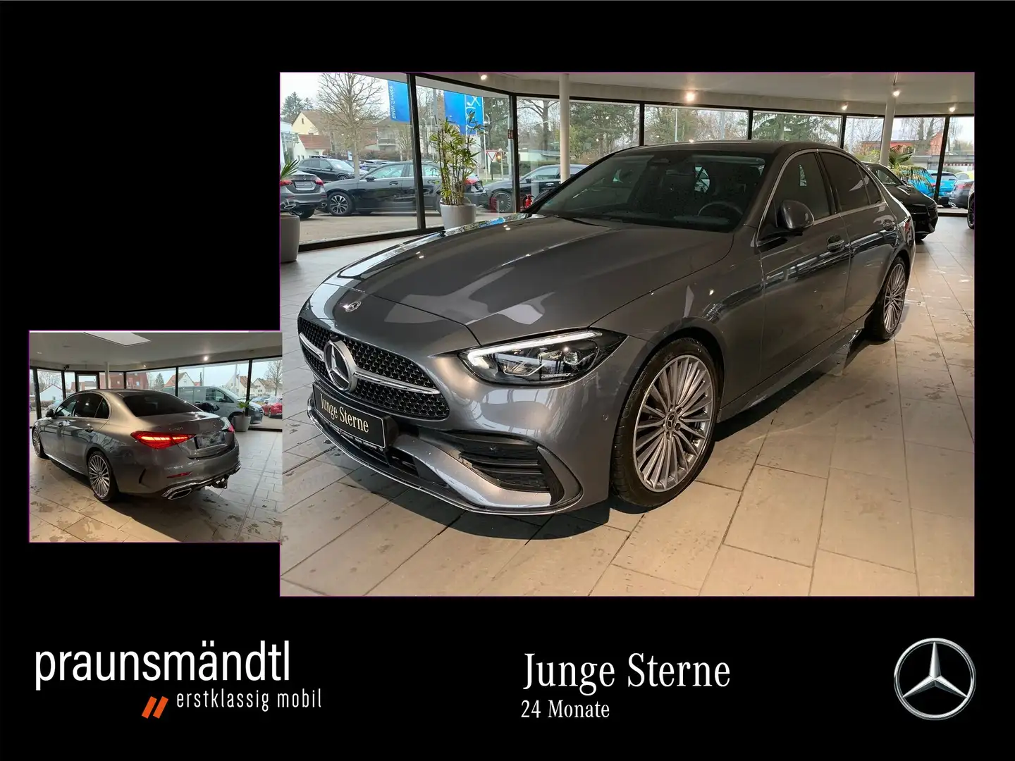 Mercedes-Benz C 200 AMG AHK/MBUX/LED/Totwi/Memory/19Zoll/Color Gris - 1