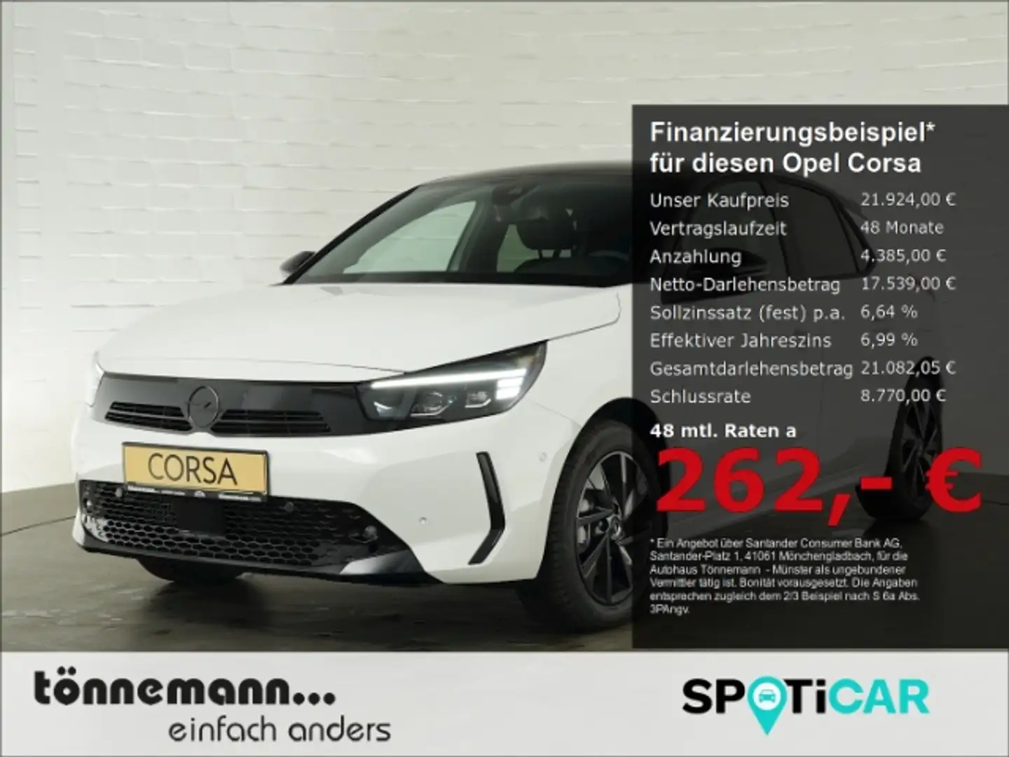 Opel Corsa F FACELIFT GS AT+LED+NAVI+RÜCKFAHRKAMERA+SITZ-/LEN Blanco - 1