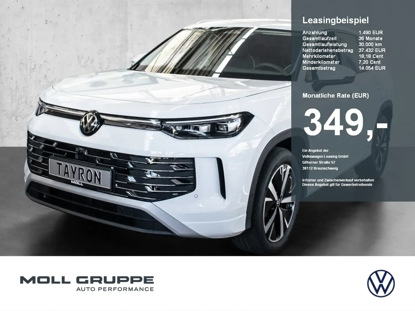 Volkswagen Tayron Elegance 1.5 l eTSI OPF DSG 7-Sitze NAVI Blanco - 1