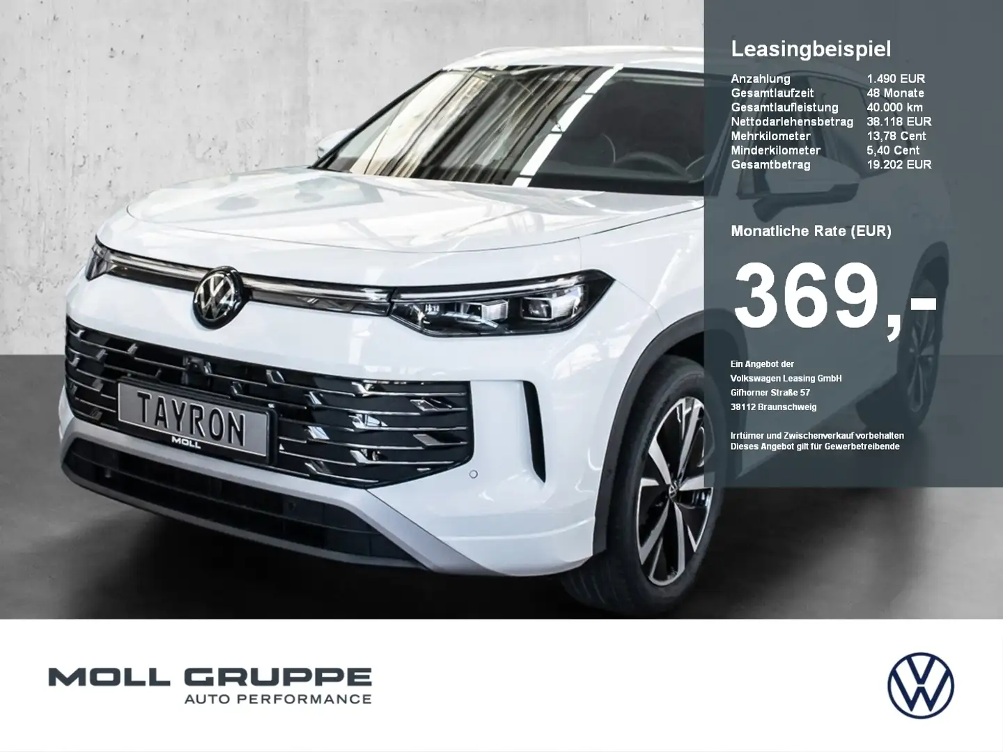 Volkswagen Tayron Elegance 1.5 l eTSI OPF DSG 7-Sitze NAVI Wit - 1