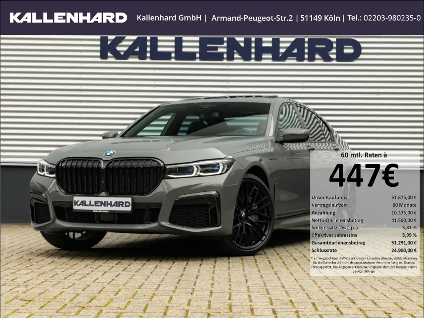 BMW 745 e M Sport Lim Laserlicht H/K-DRIV.ASSIS+ Grau - 1