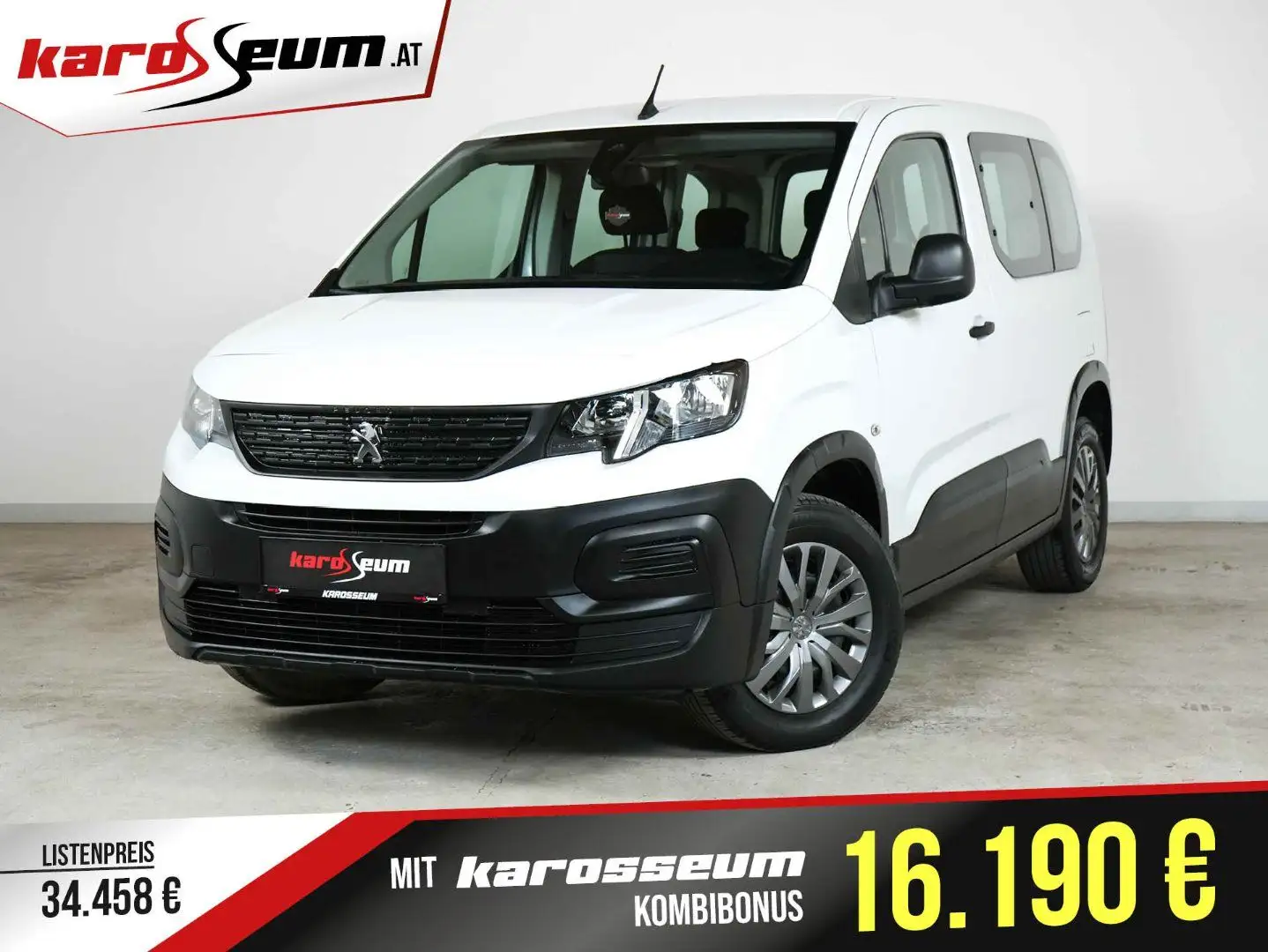 Peugeot Rifter Active Pack | WENIG KM | 2 Schiebetüren Weiß - 1