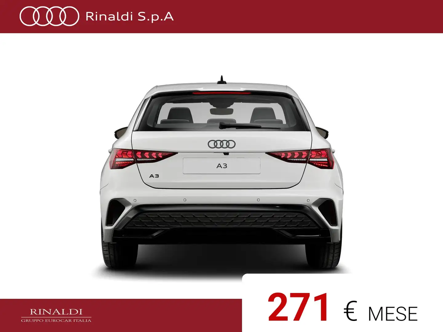 Audi A3 sportback 35 1.5 tfsi mhev s line edition s-tronic Bianco - 2