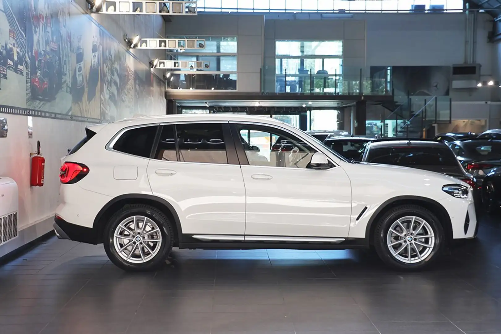 BMW X3 sDrive18d 48V - PELLE/VIRTUAL/TELECAMERA Bianco - 2