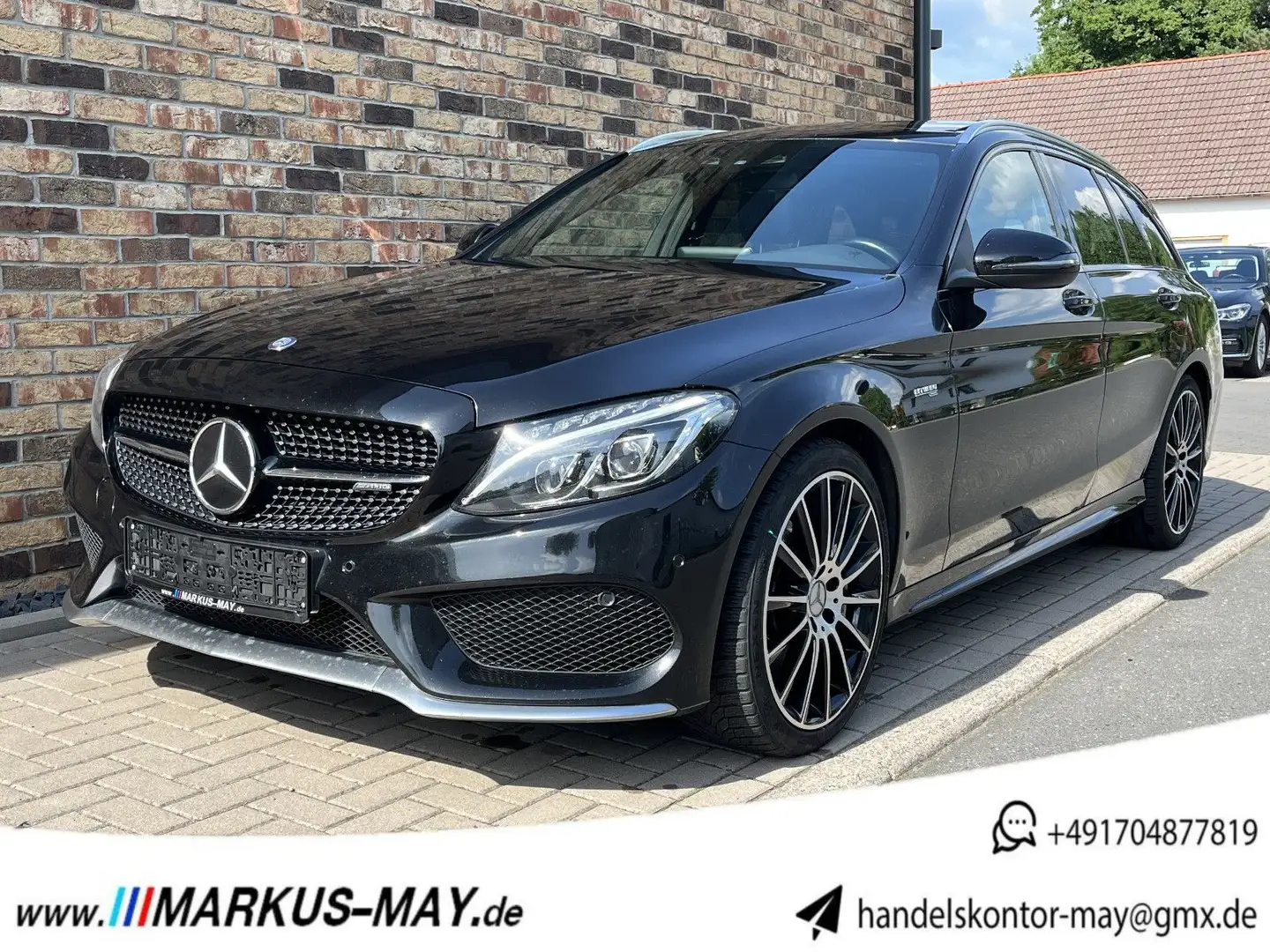 Mercedes-Benz C 43 AMG DistrPlus LED Pano Navi Burmester Schwarz - 1
