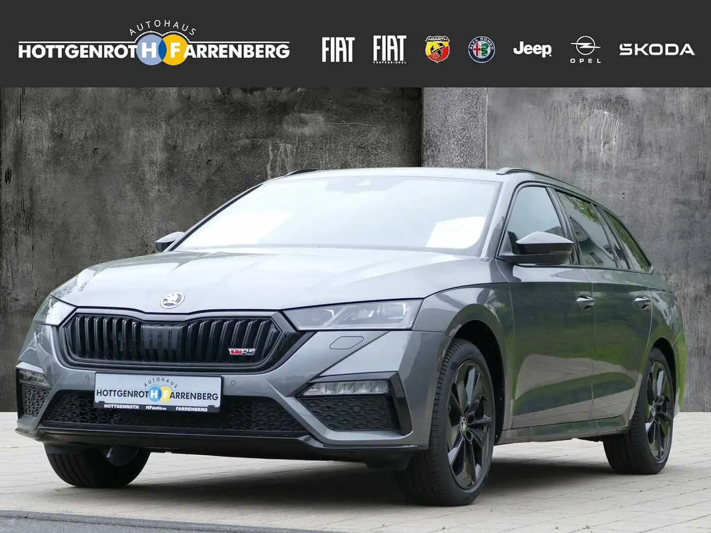 Skoda Octavia Combi RS 2.0 TDI DSG 4x4 Grijs - 1