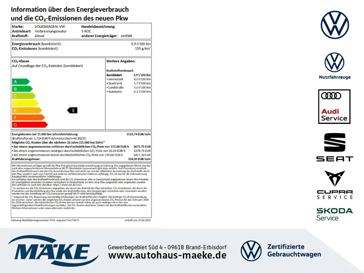 Volkswagen T-Roc Black Style 2.0TDI 4M DSG AHV DCC STDHZG PD Rot - 1