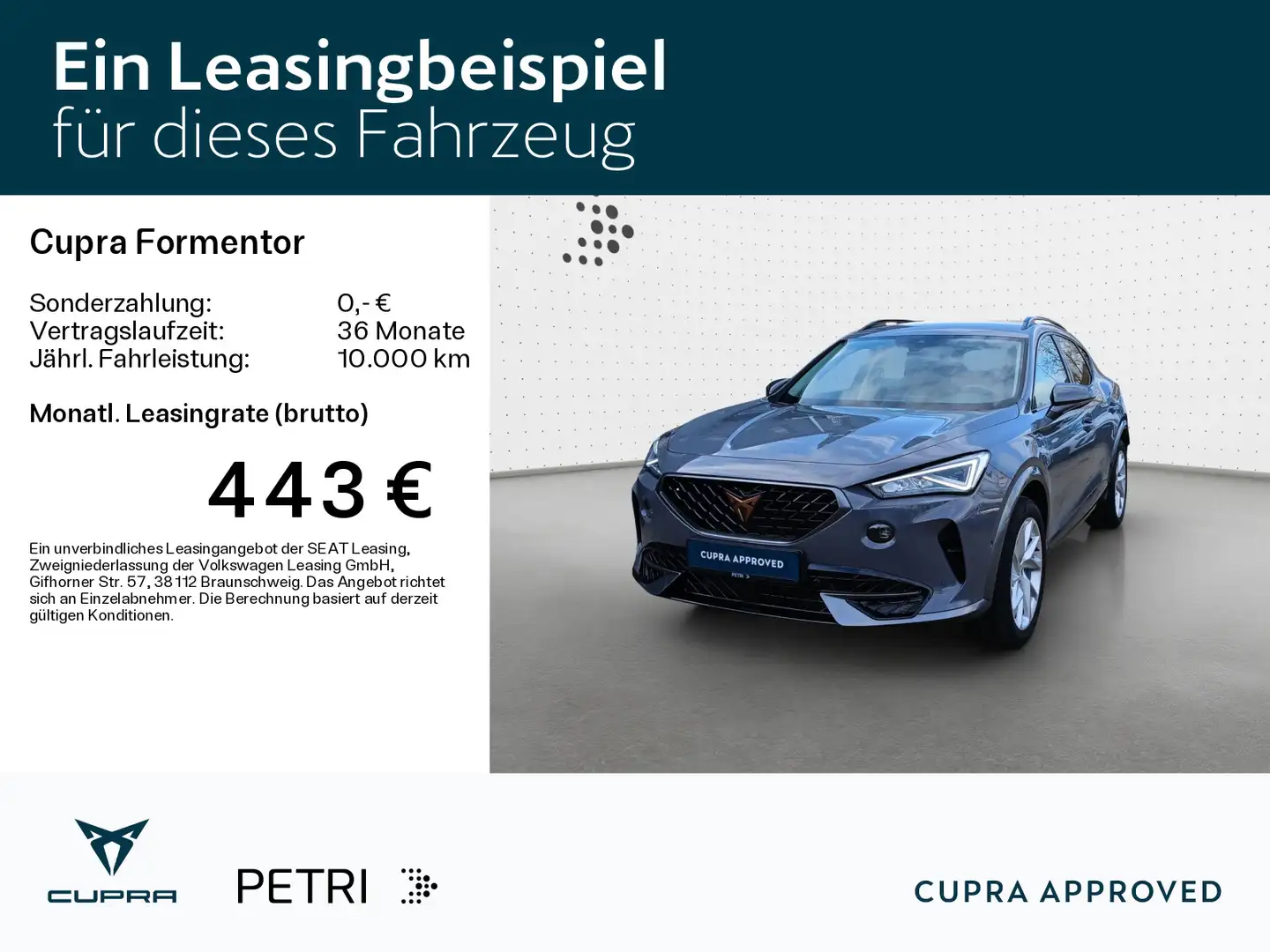 CUPRA Formentor 1.4TSI e-HYBRID*NAVI*AHK*ACC*SHZ*18Zol Grau - 2