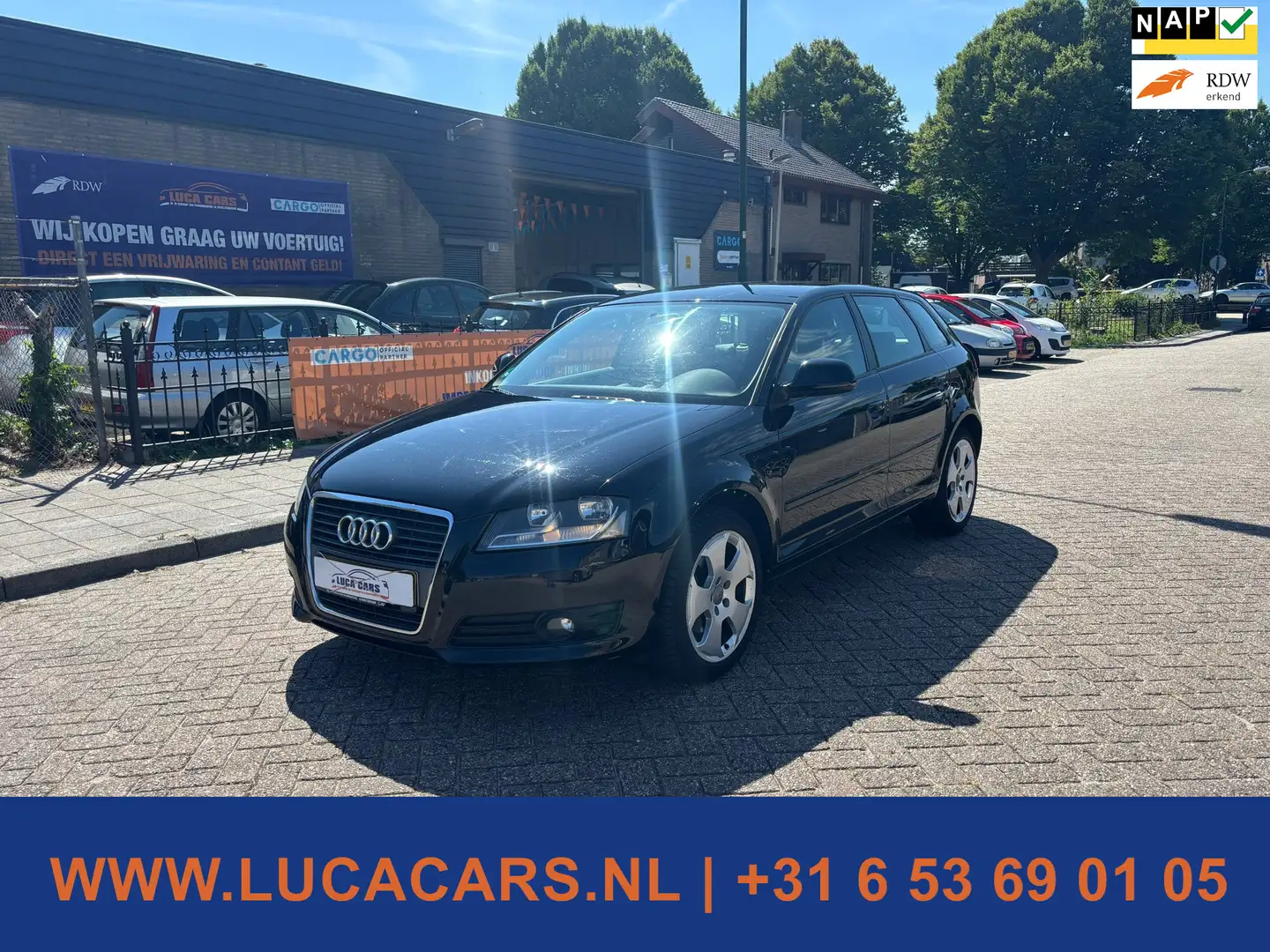 Audi A3 Sportback 1.4 TFSI Attraction Zwart - 1